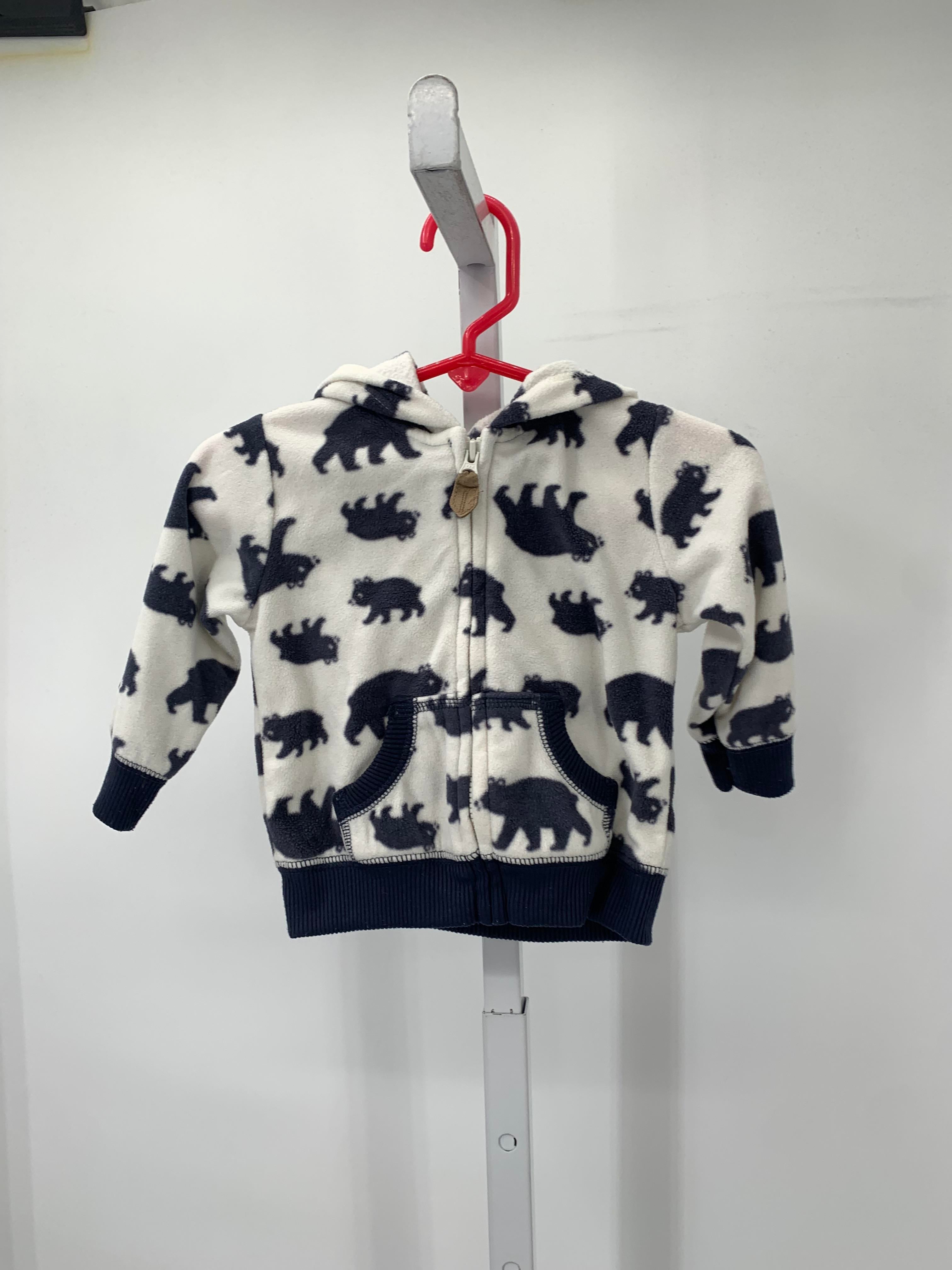 BLUE BEARS HOODED ZIP FLEECE
