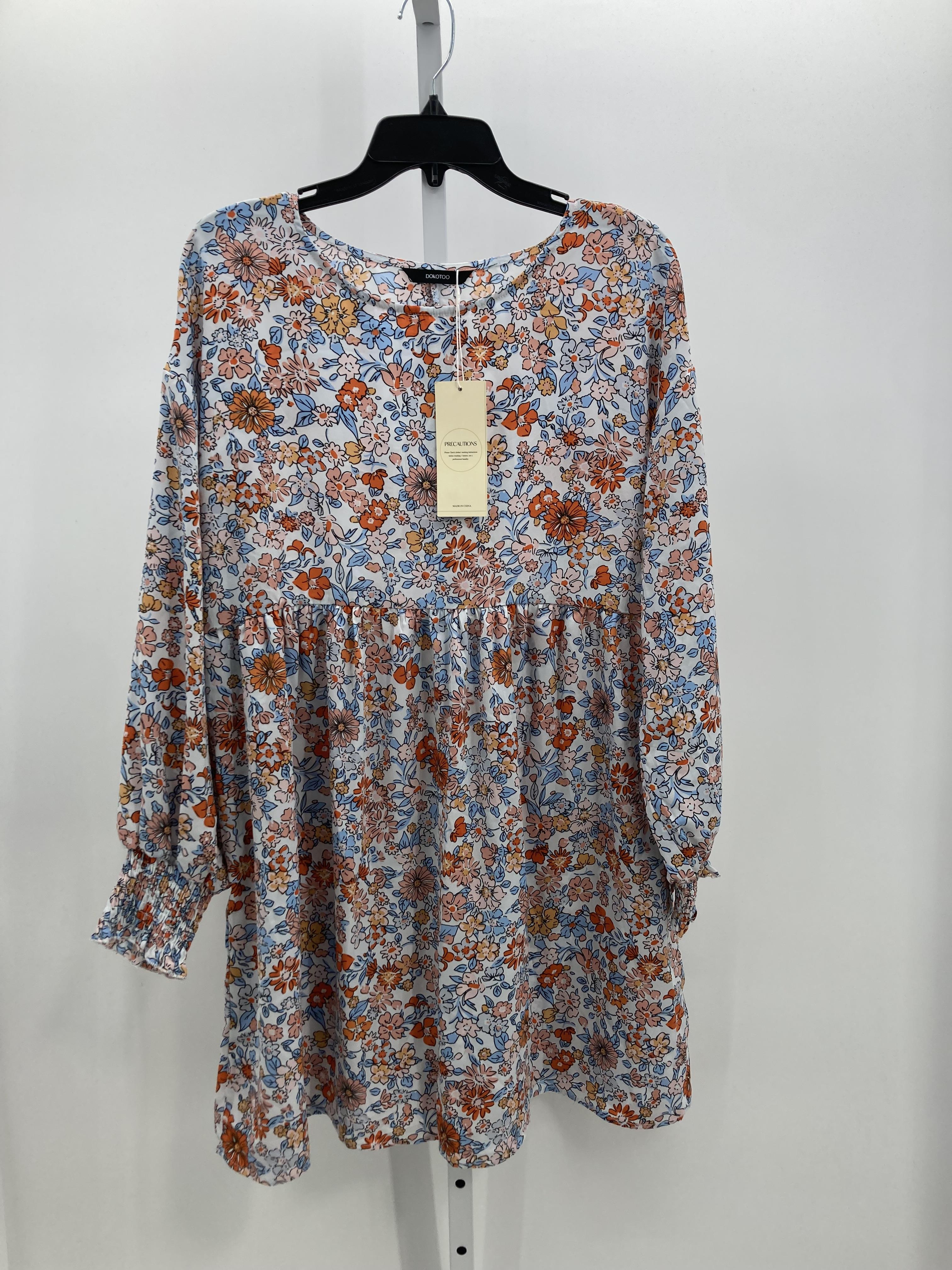 Size Large Misses Long Sleeve Dress