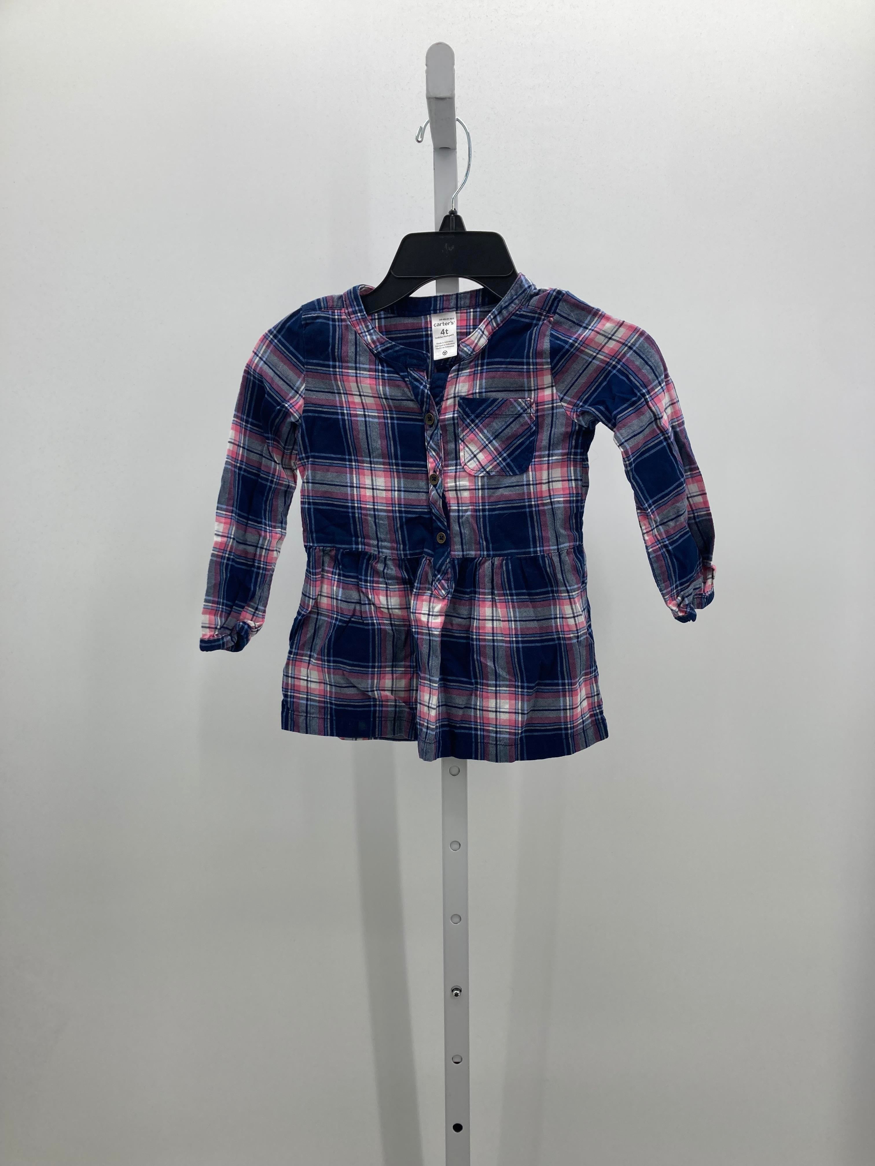 Carters Size 4T Girls Long Sleeve Shirt