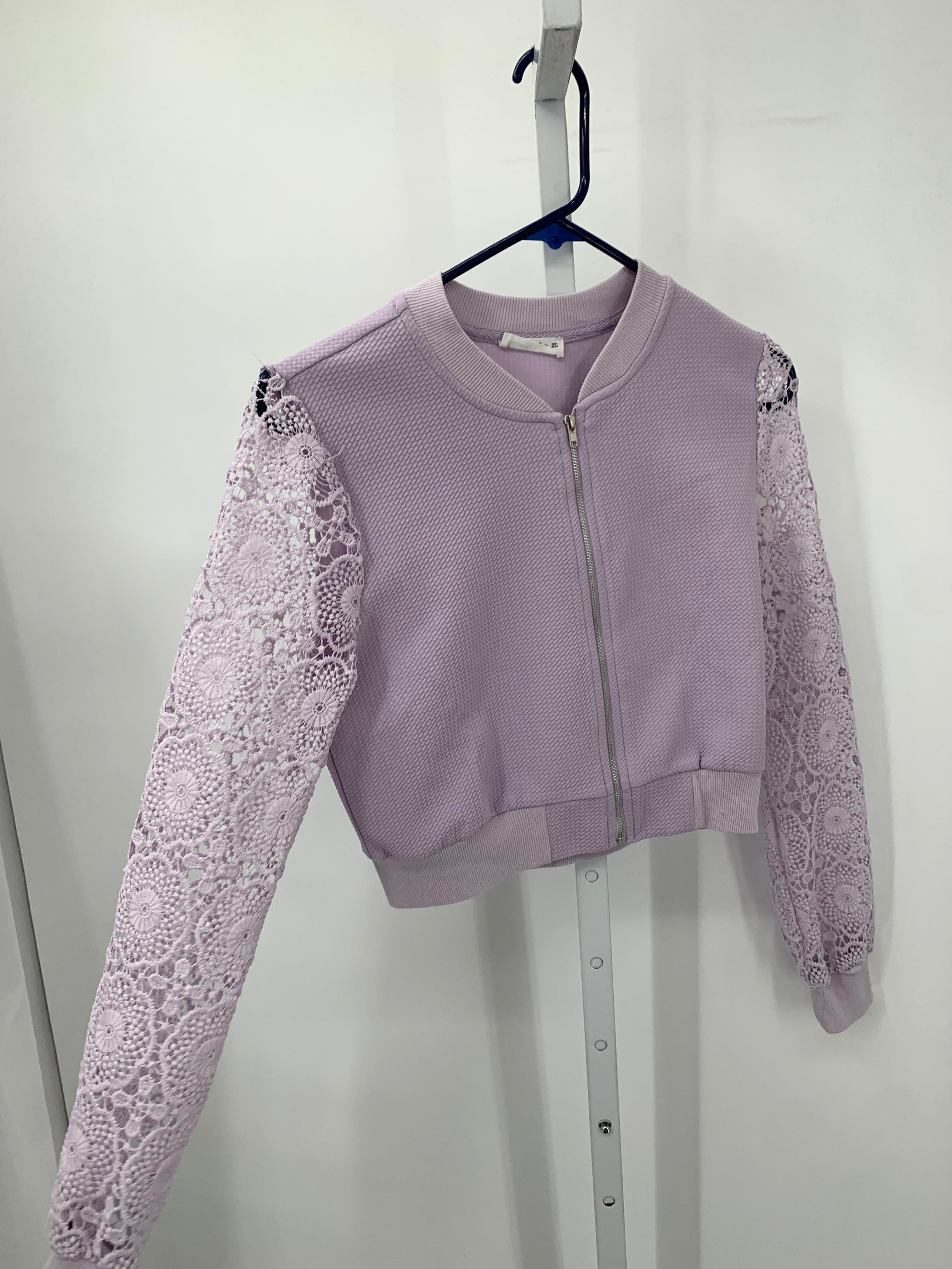 Knit Works Size 16 Girls Sweat Jacket