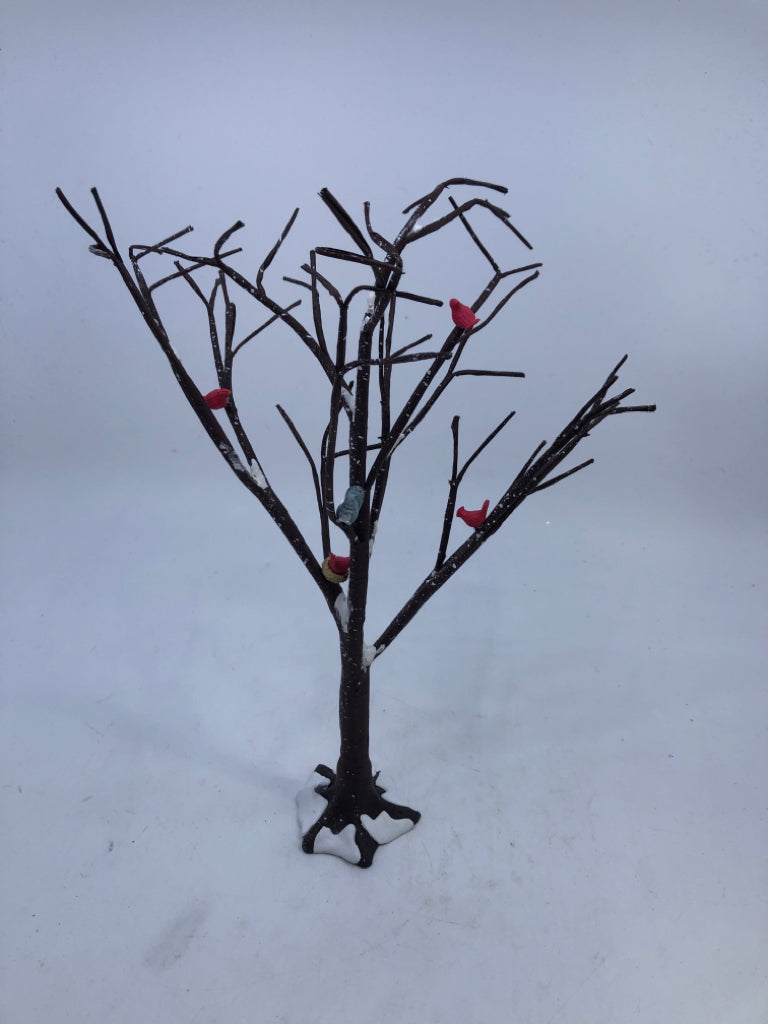 DEPARTMENT 56 SNOWY TREE W CARDINALS.