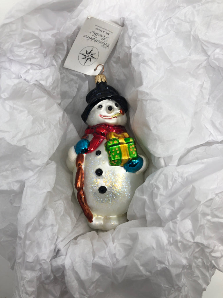 1999 MR ICEBURG SNOWMAN CHRISTOPHER RADKO ORNAMENT.