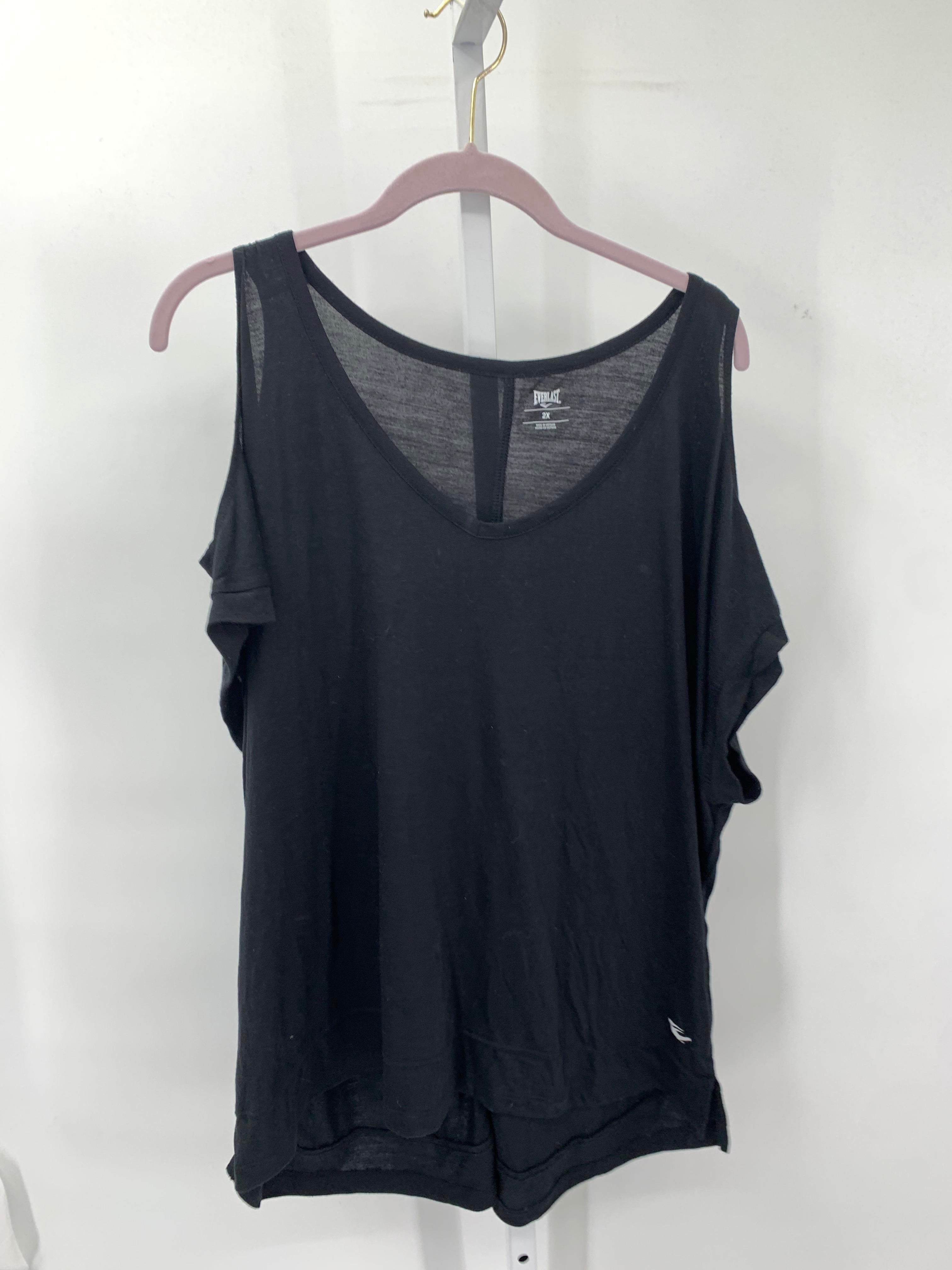 Everlast Size 2X Womens Short Sleeve Shirt