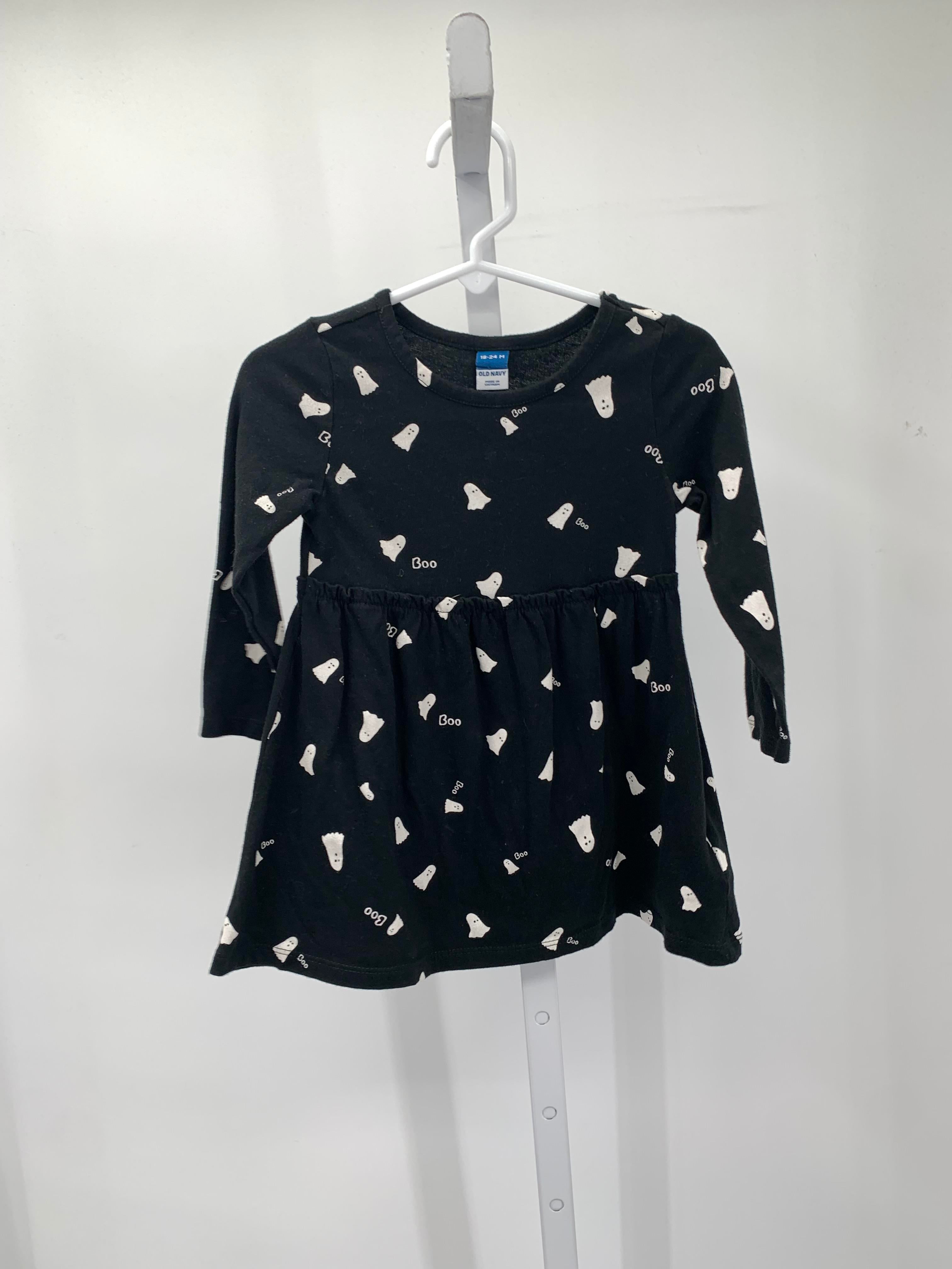 LONG SLV DRESS BOO GHOSTS