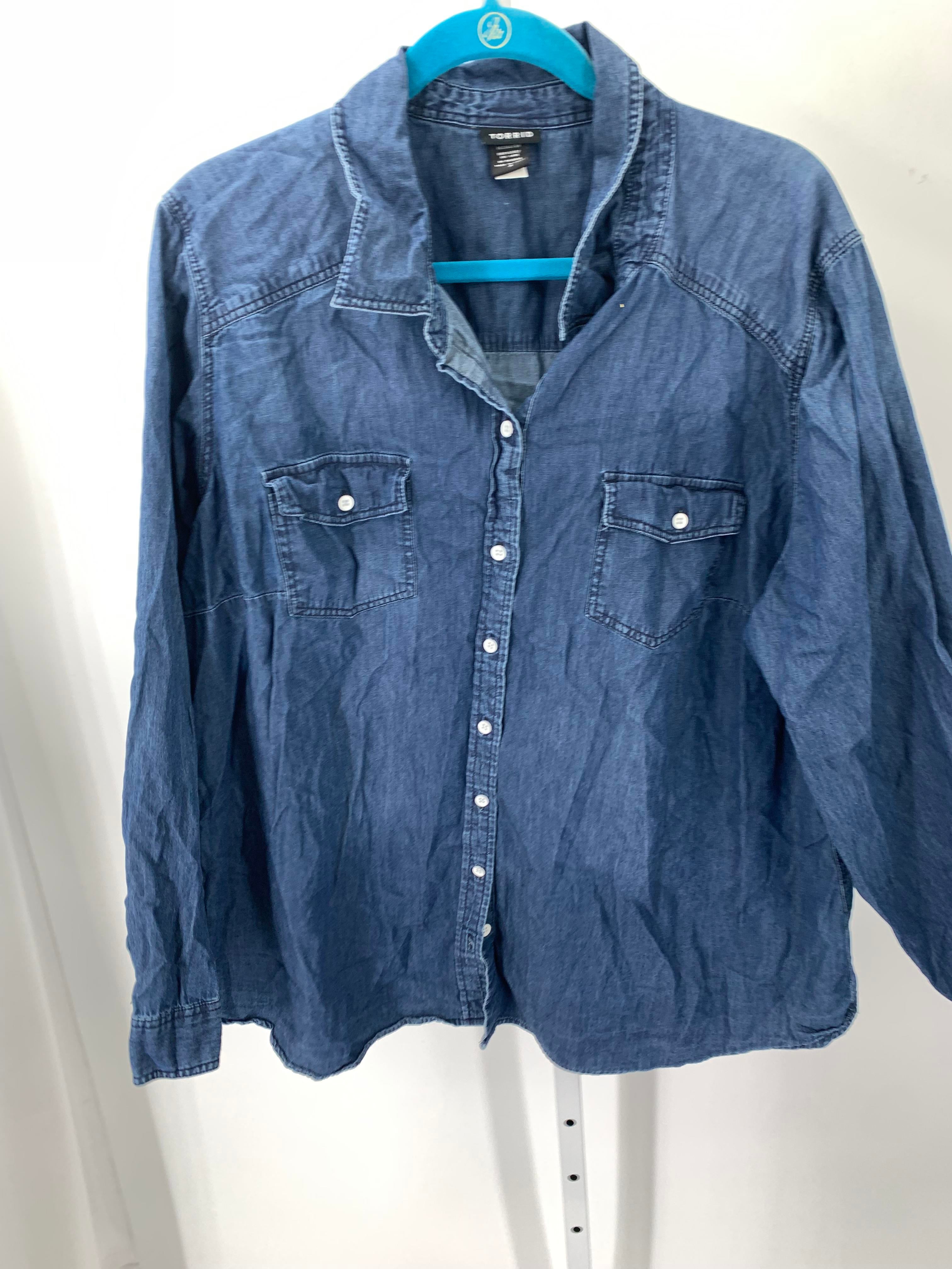 Torrid Size 3X Womens Long Sleeve Shirt