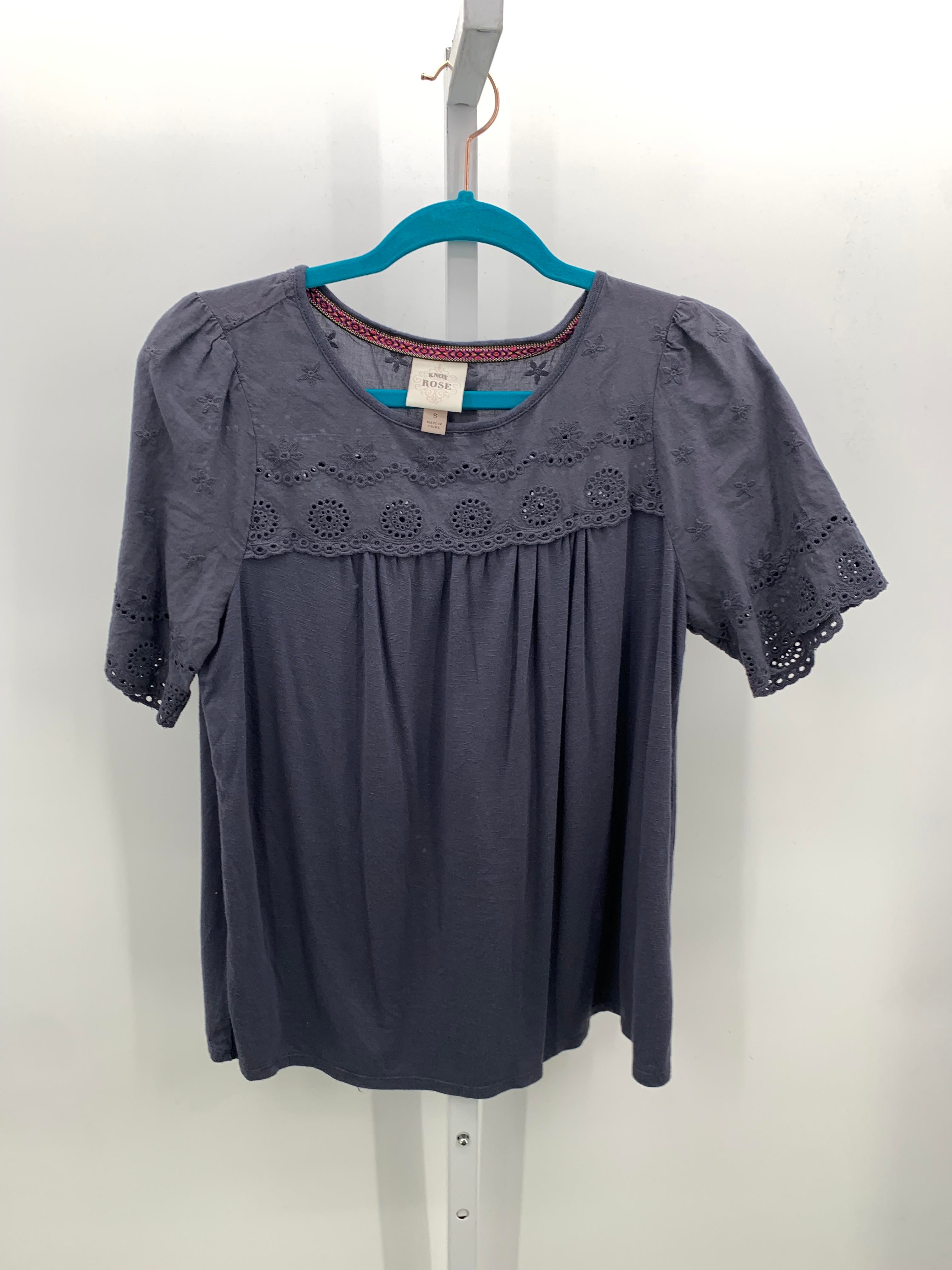 Knox Rose Size Small Misses Short Sleeve Shirt