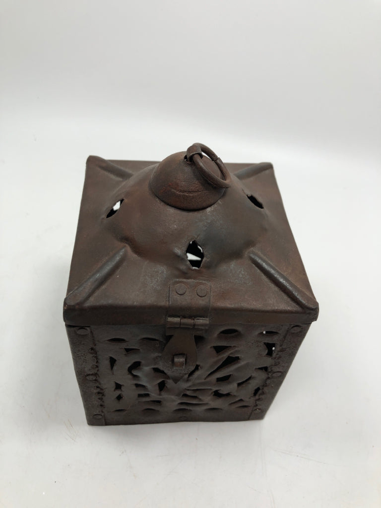 RUSTIC CANDLE LANTERN.