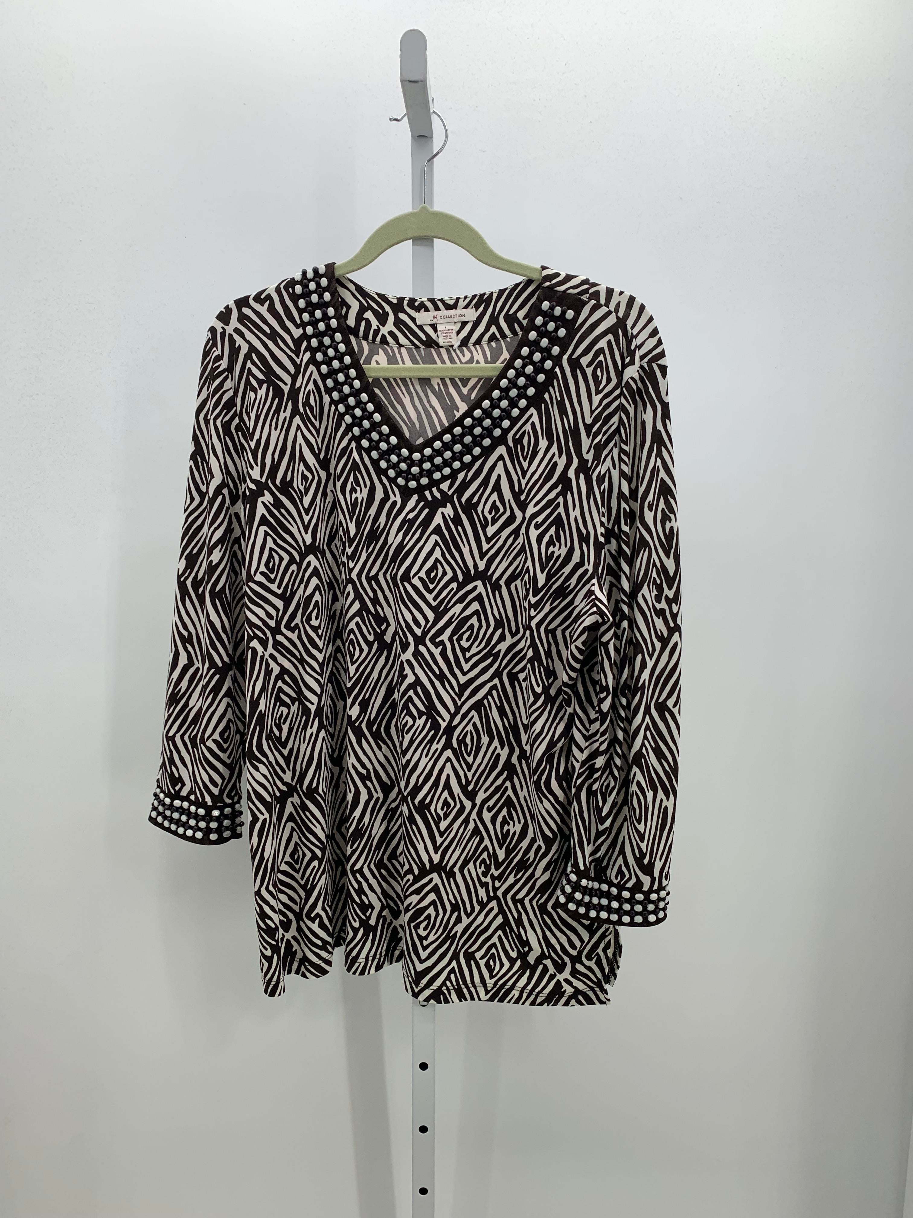 JM Collection Size Large Misses Long Sleeve Shirt
