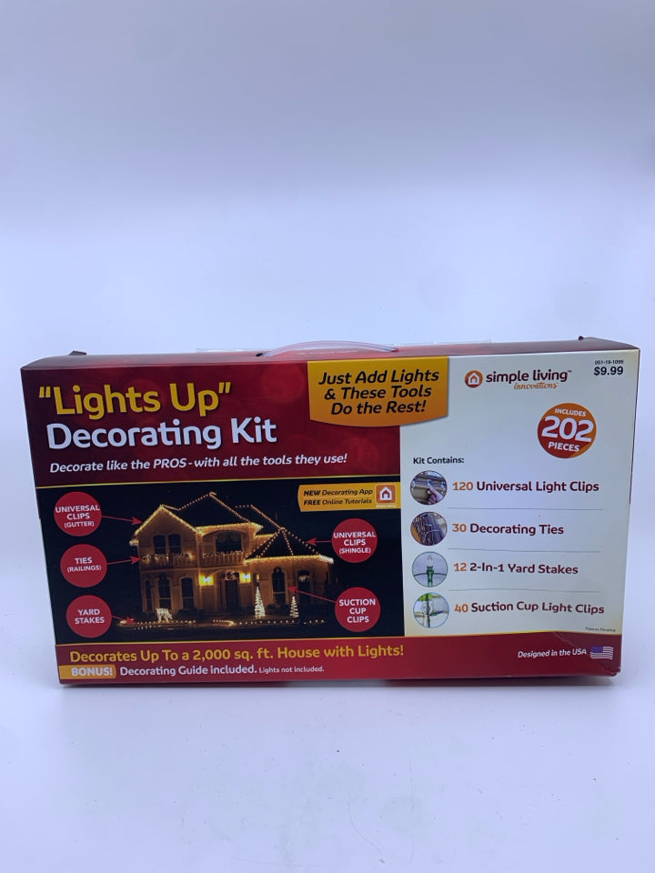 NIB LIGHTS UP DECORATING KIT.