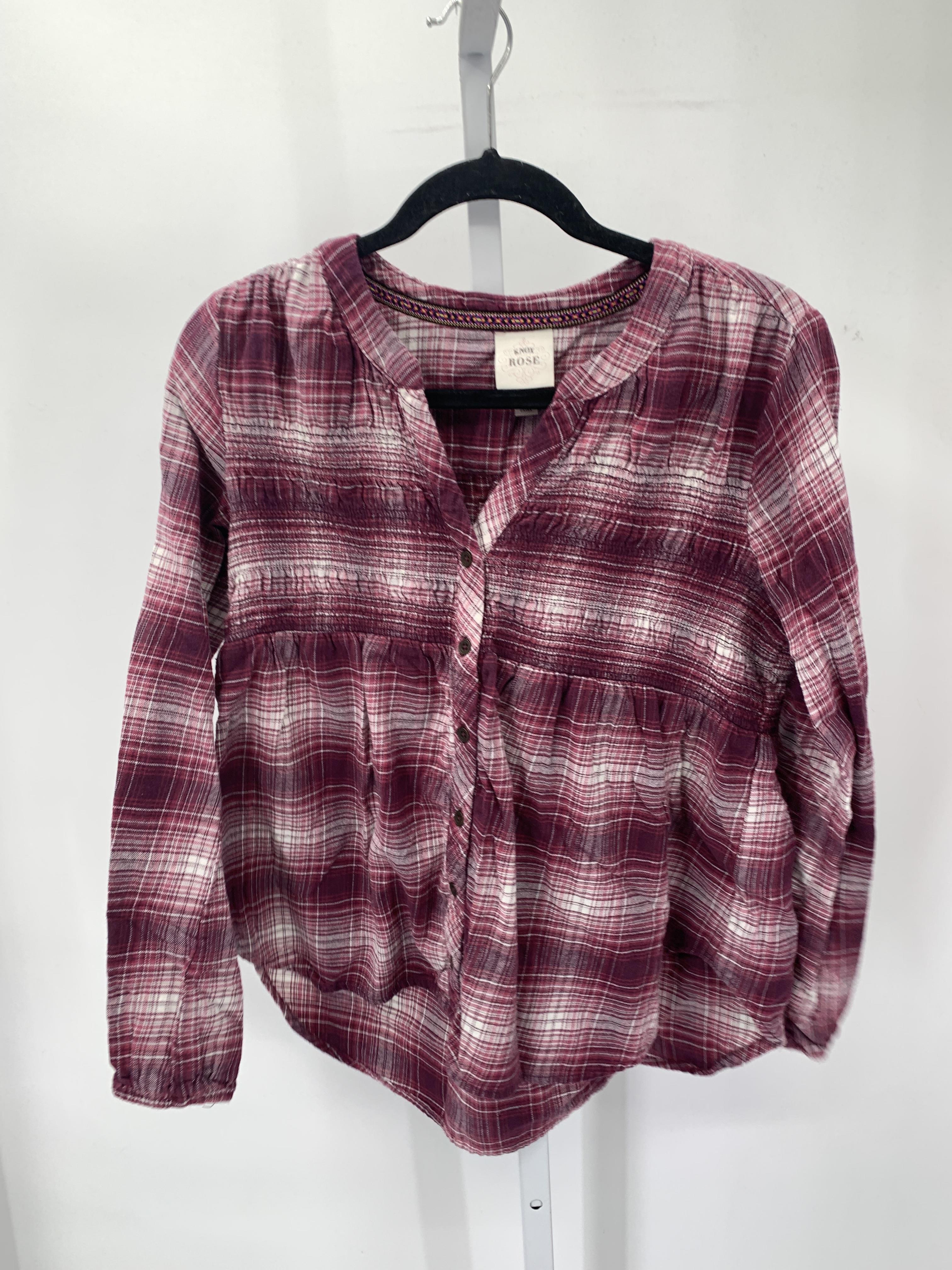Knox Rose Size Medium Misses Long Sleeve Shirt