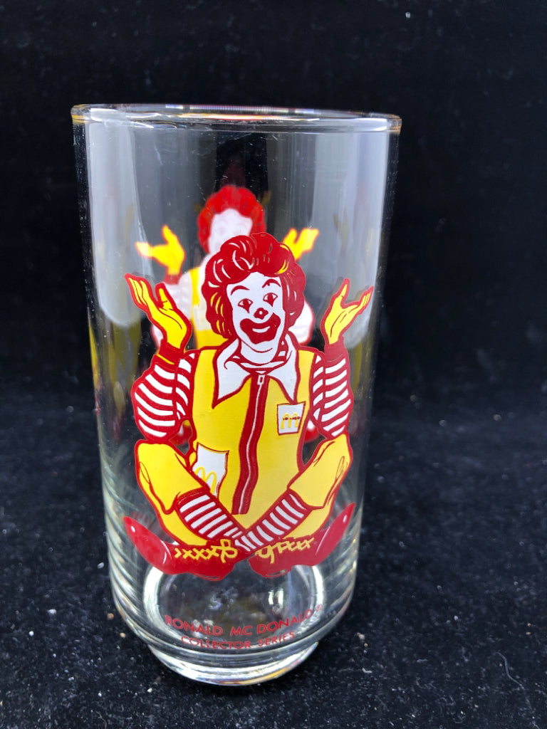 VTG RONALD MCDONALD DRINKING GLASS.