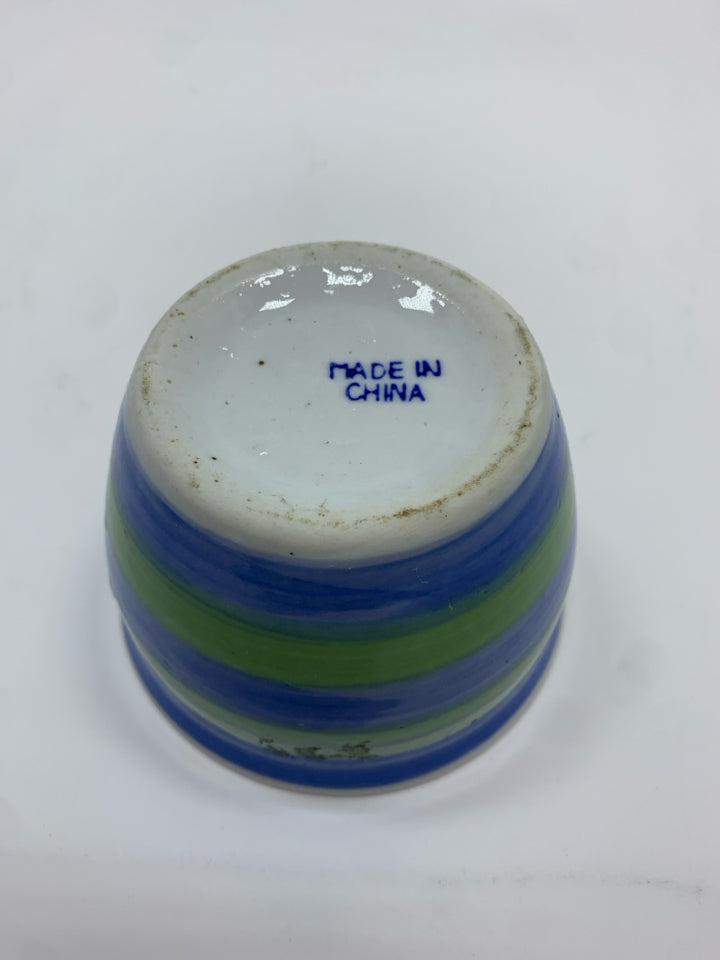 BLUE/GREEN MINI POT.