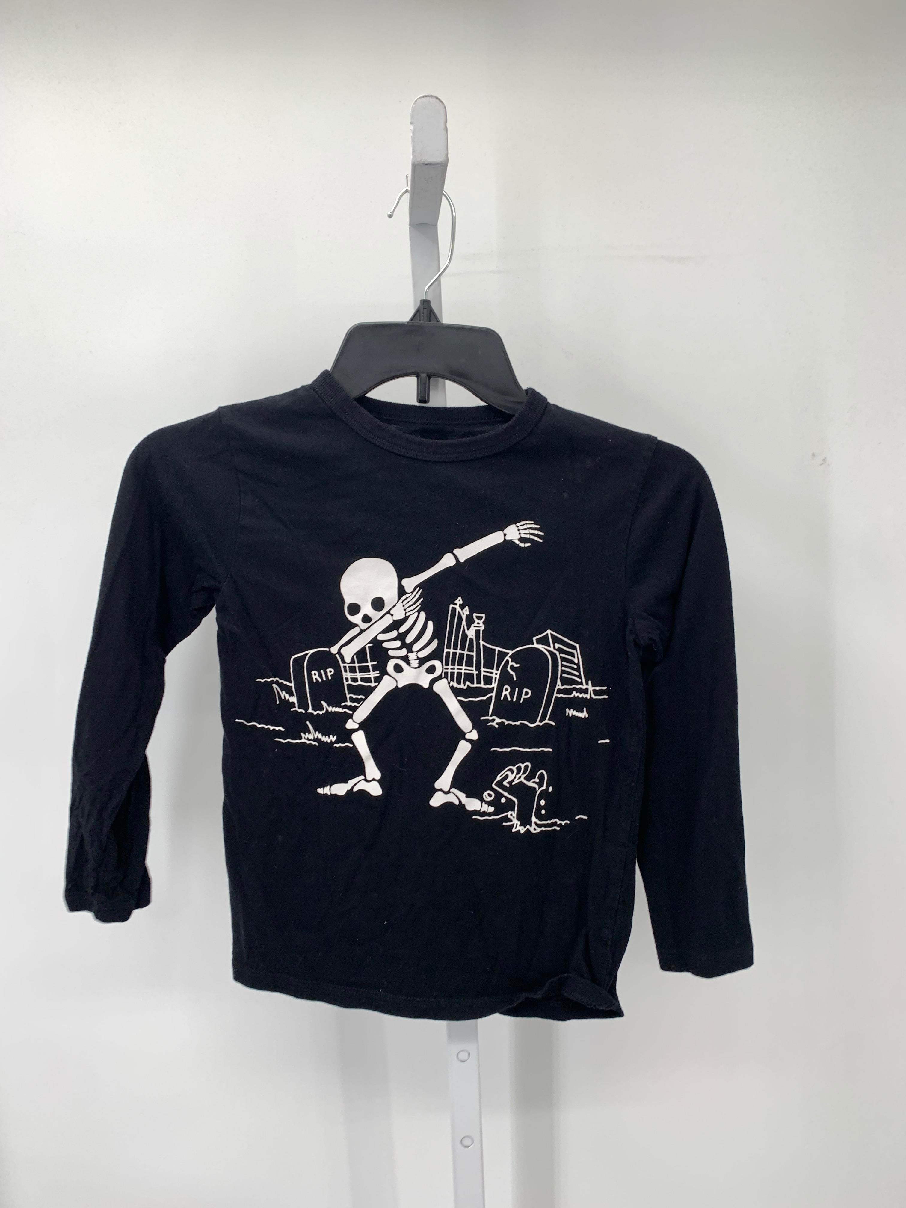 LONG SLV SHIRT GRAVEYARD SKELETON