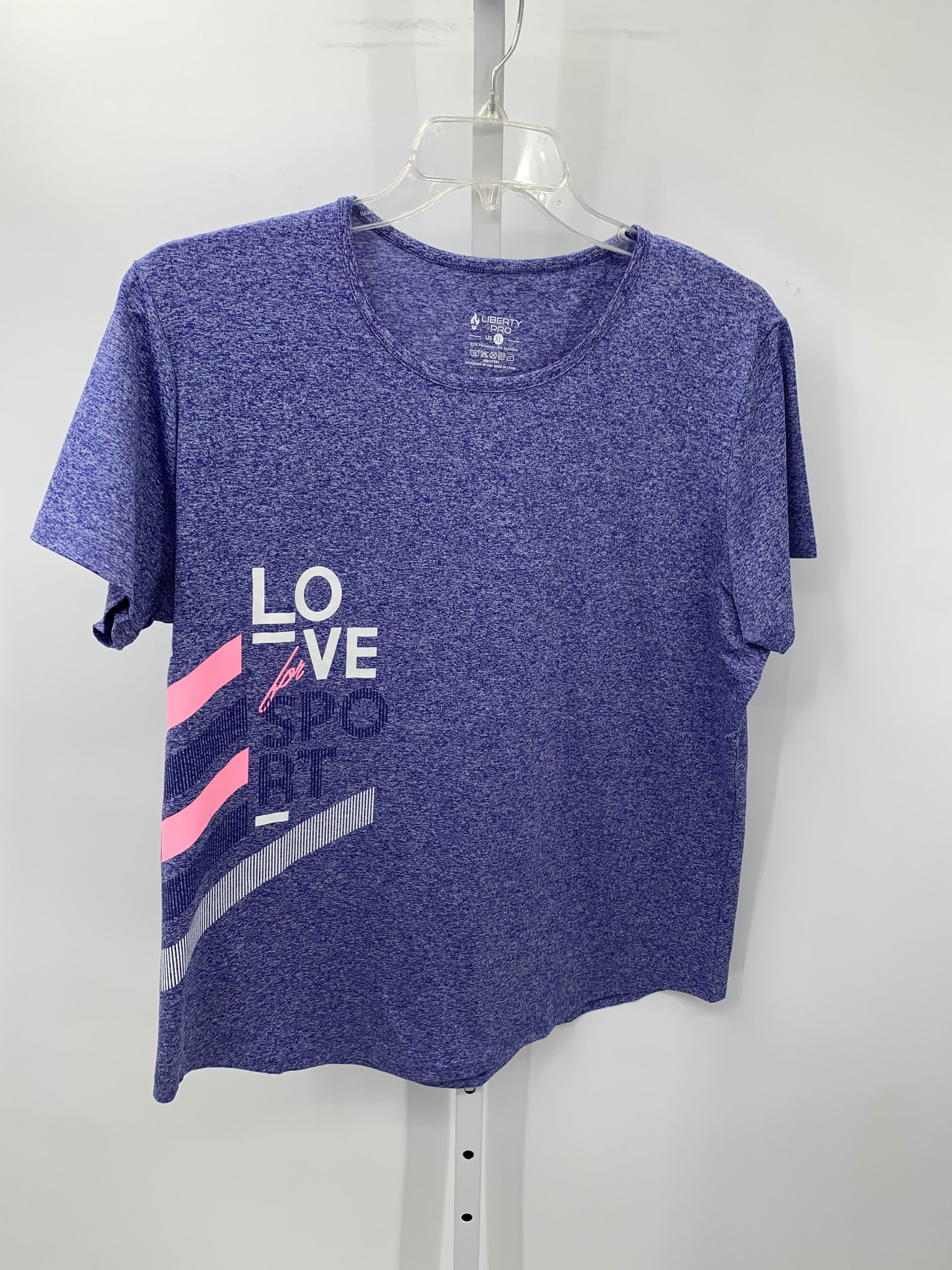 Size Extra Large Misses Short Sleeve Shirt