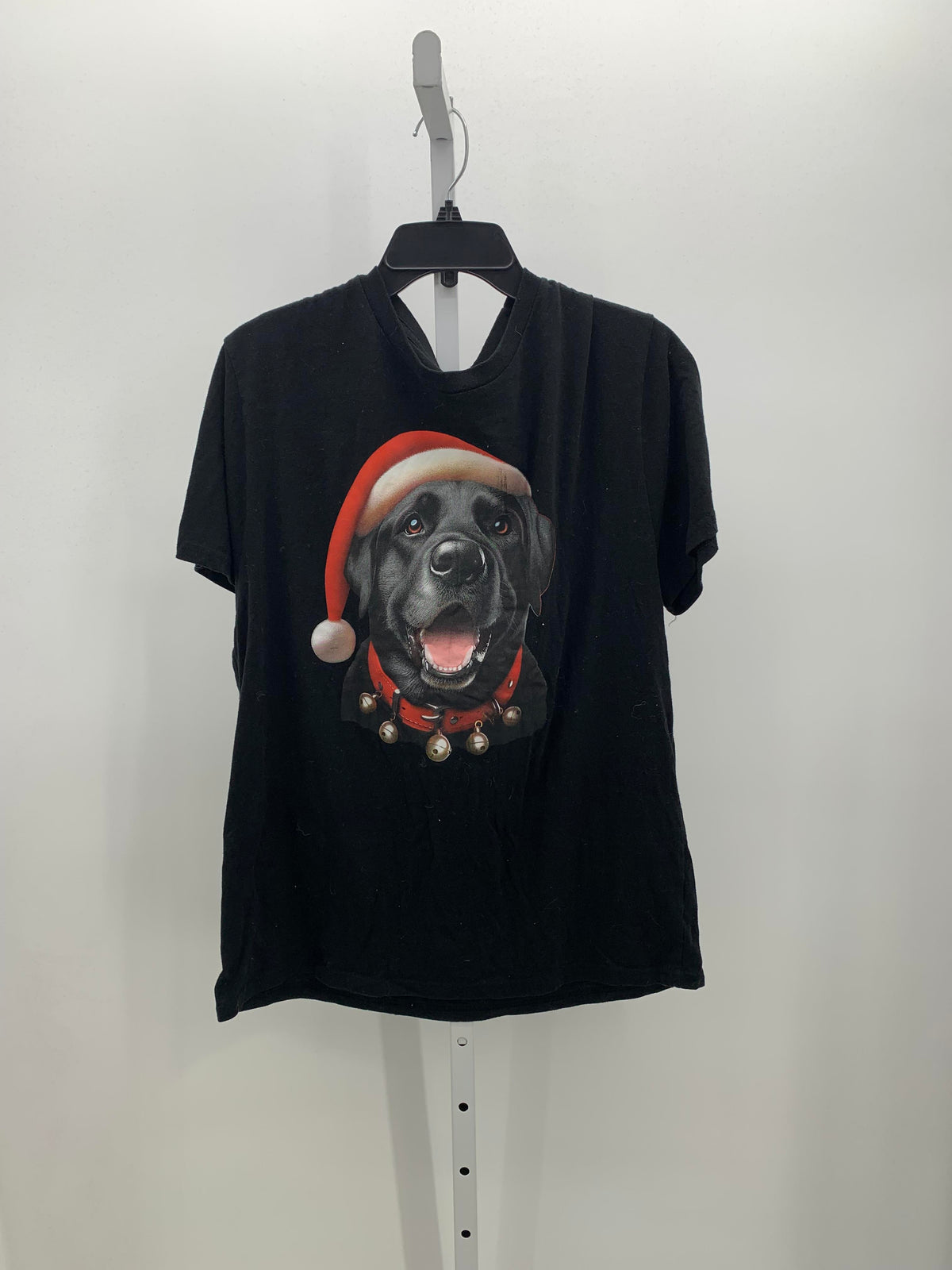 SHORT SLV SHIRT SANTA DOG.