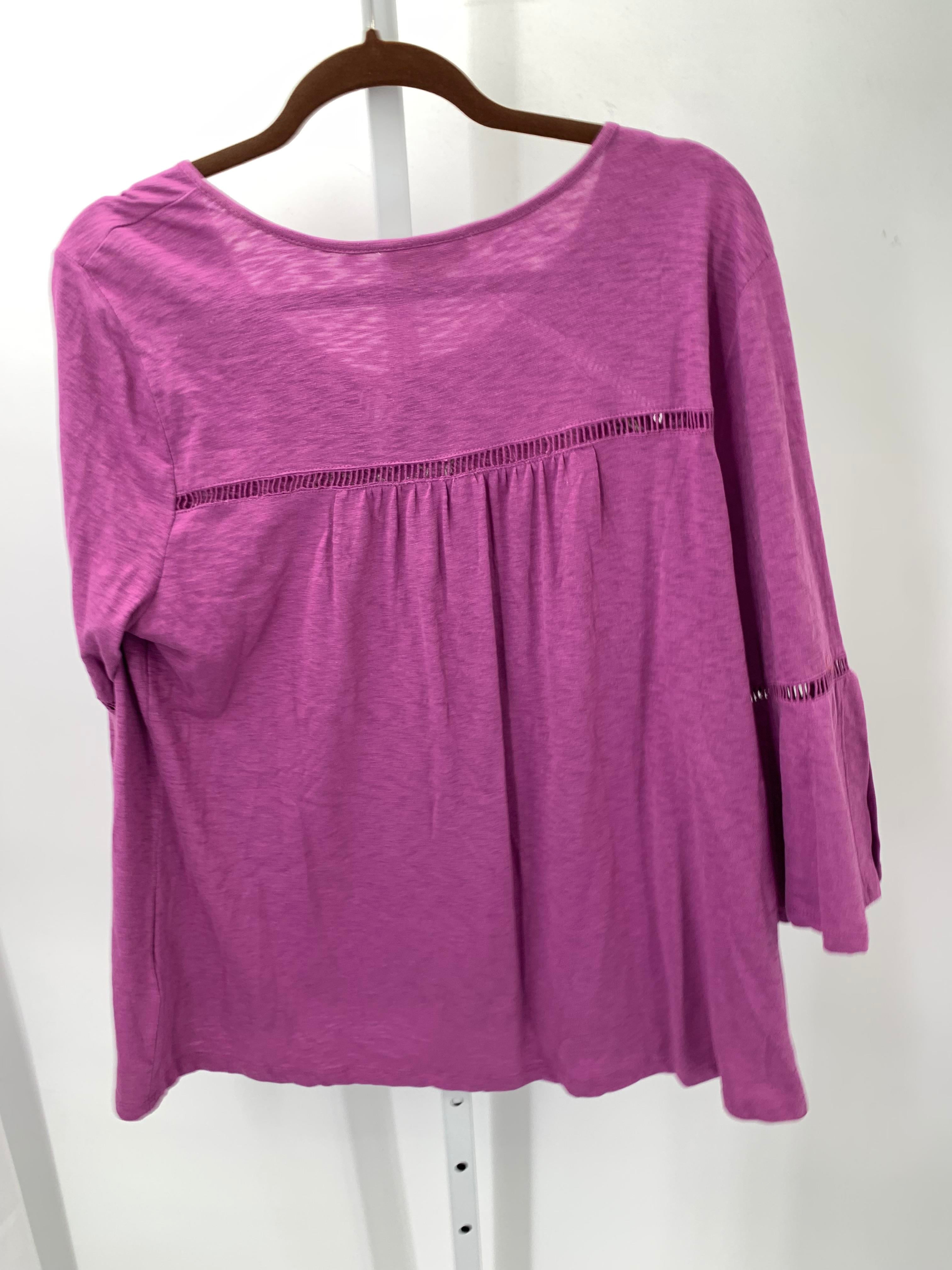 Style & Co. Size Large Misses 3/4 Sleeve Shirt