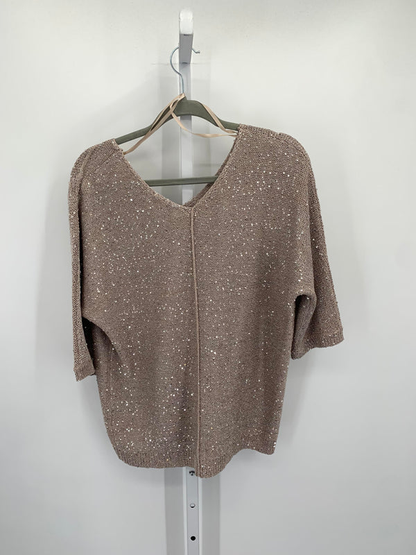 WD NY Size Medium Misses Short Slv Sweater