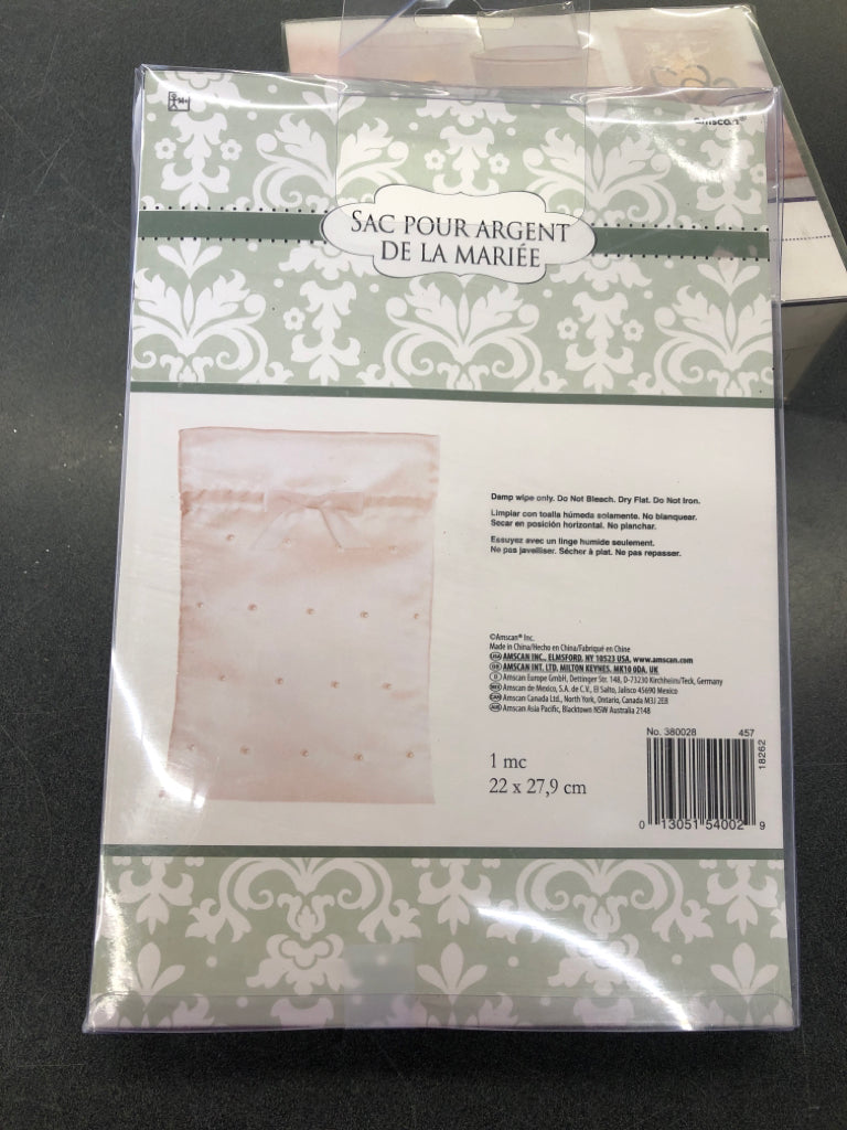 NIB BRIDAL MONEY BAG.