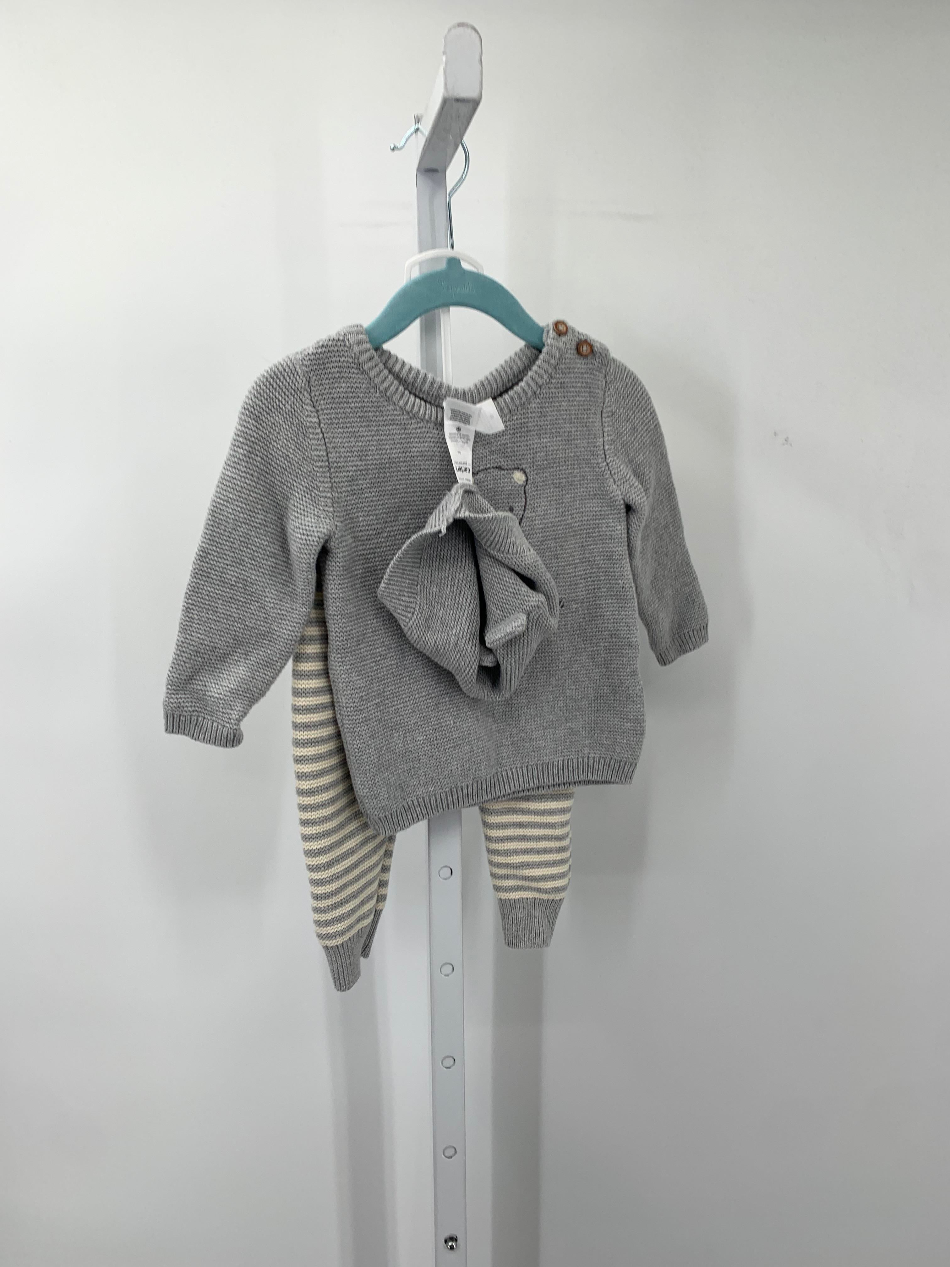 BEAR SWEATER STRIPE PANTS AND HAT