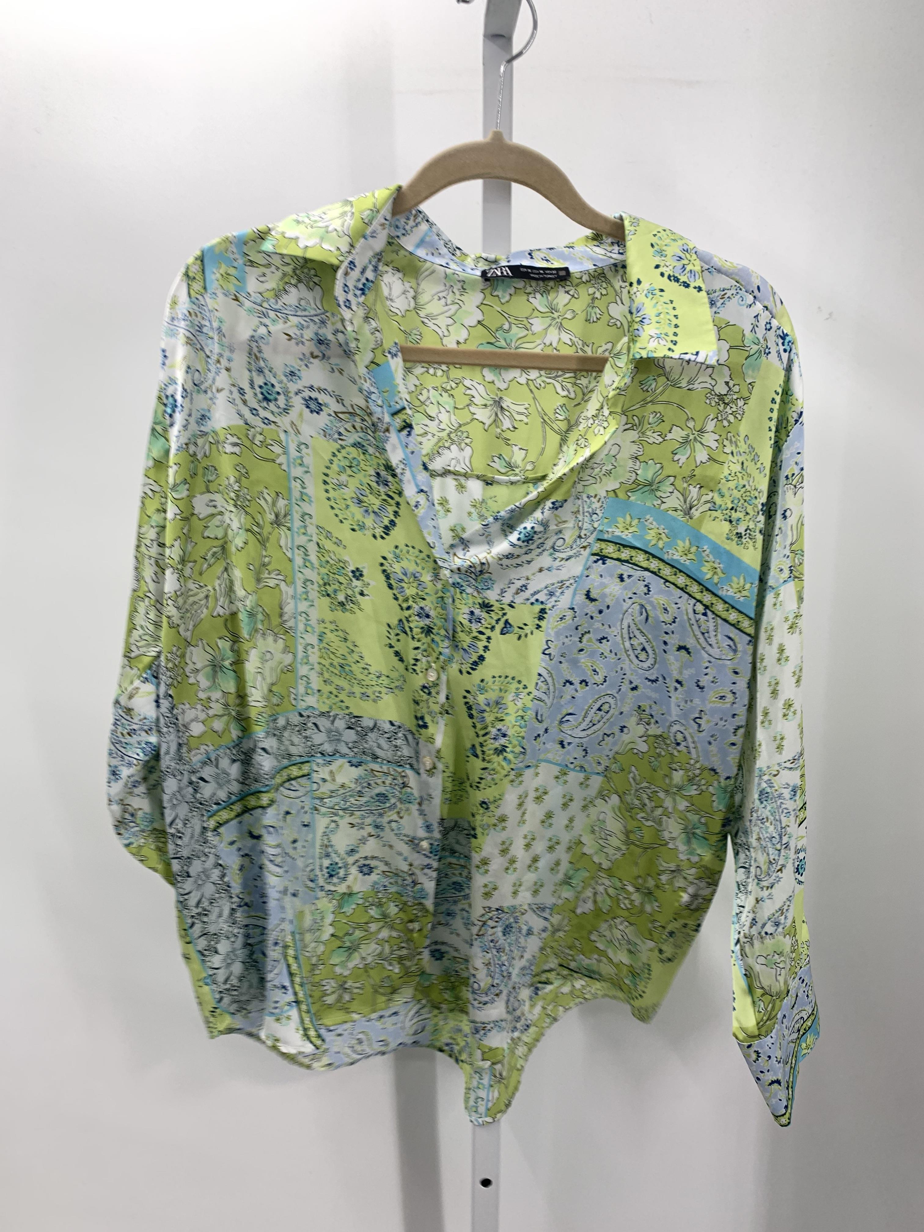 Zara Size Extra Large Misses Long Sleeve Shirt