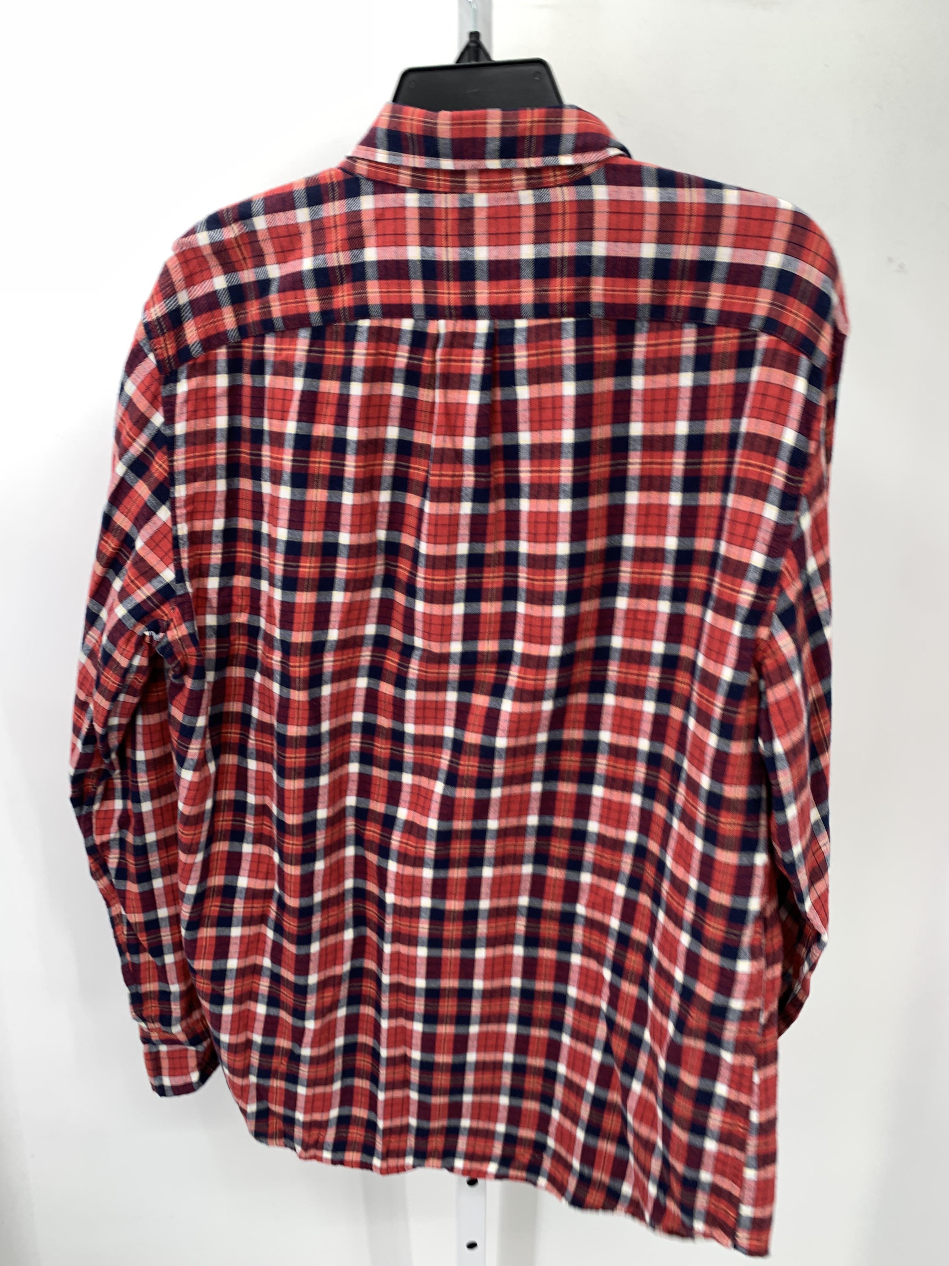 BLUE WHITE PLAID BTN DOWN