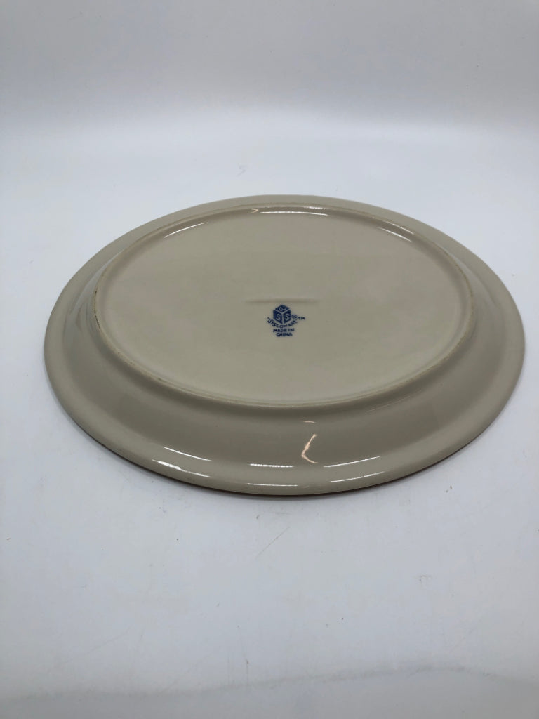 SYSCOWARE BROWN RIMMED PLATTER.