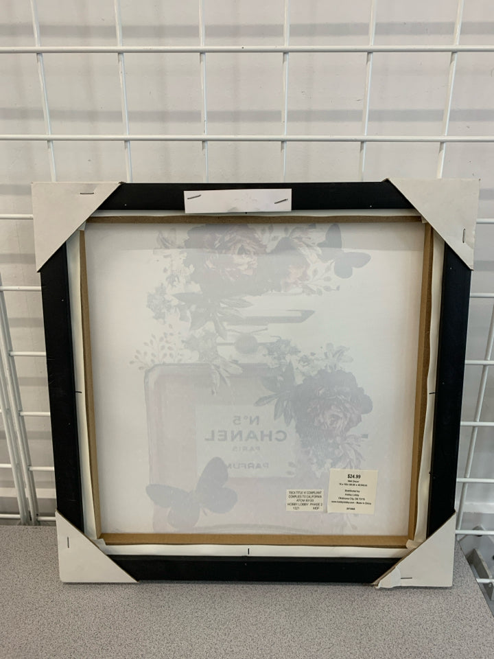 PERFUME BOTTLE CANVAS WALL ART.