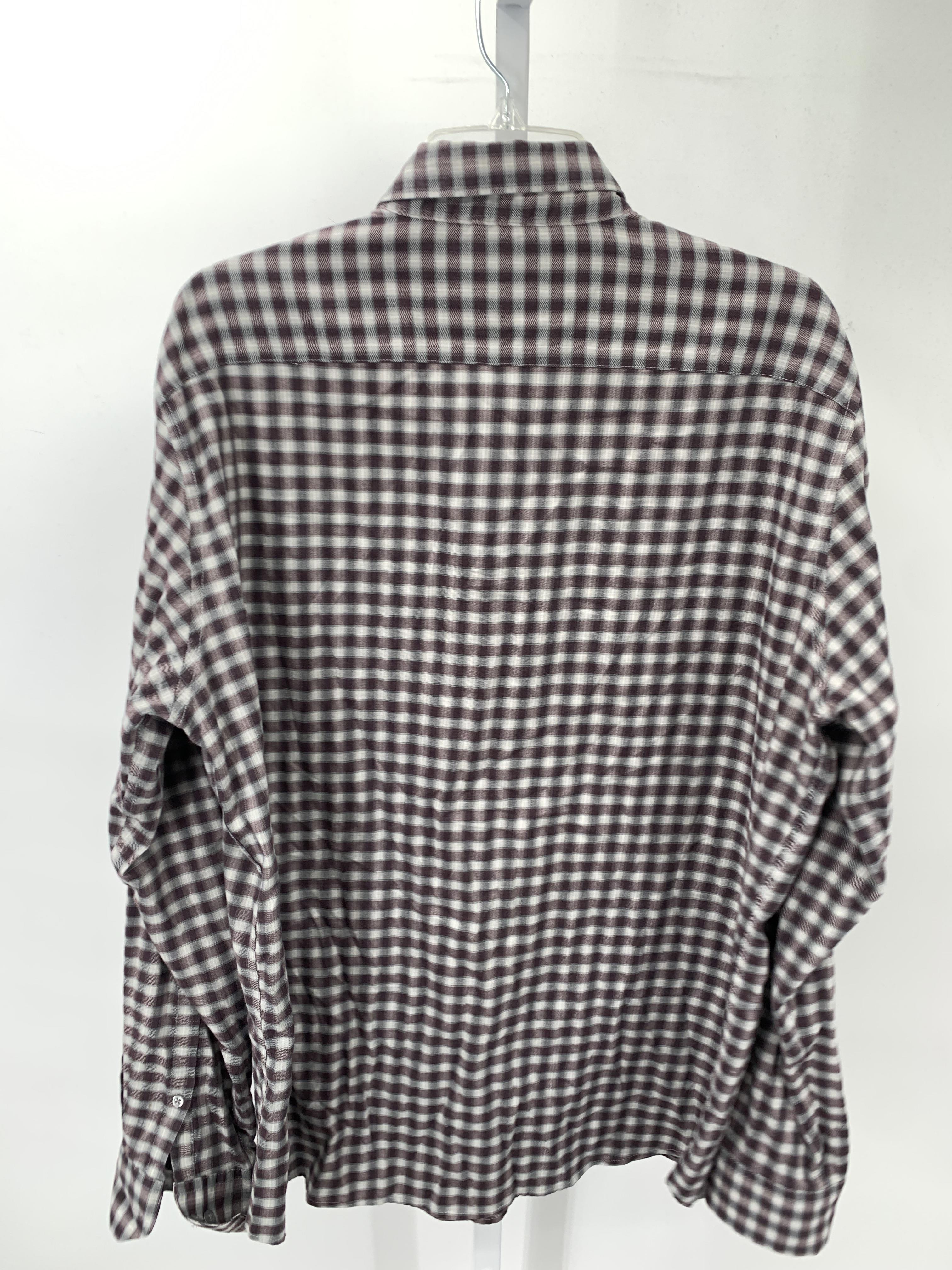 PURPLE PLAID BTN DOWN