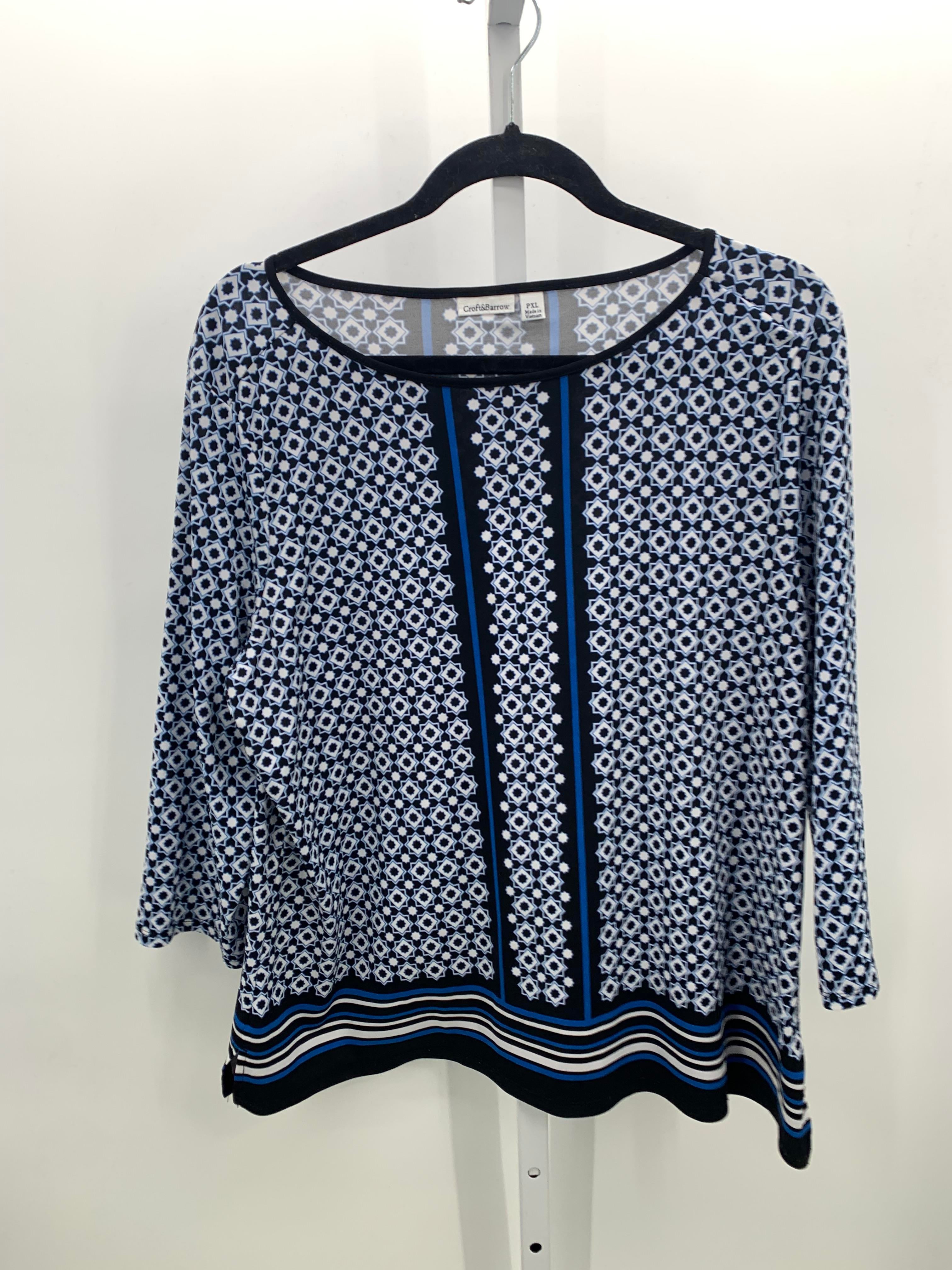 Crocodile Creek Size X Large Petite Petite 3/4 Sleeve Shirt