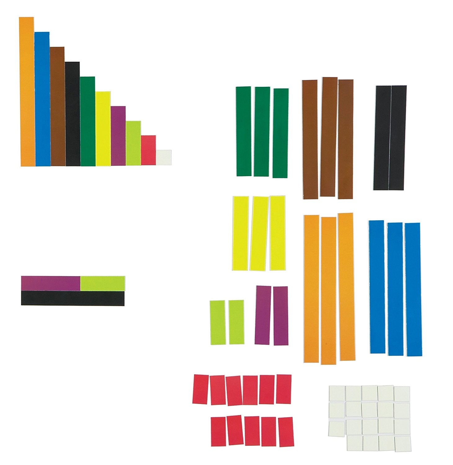 Giant Magnetic Cuisenaire Rods Demo Set -