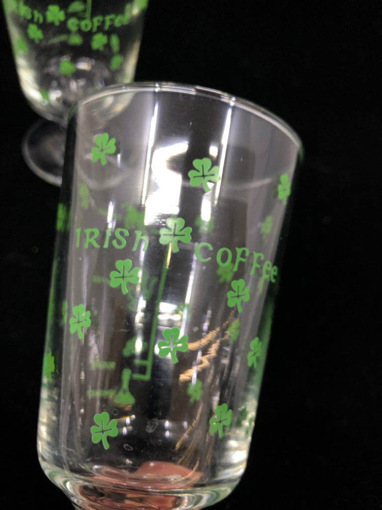 2PC IRISH COFFEE GLASSES.