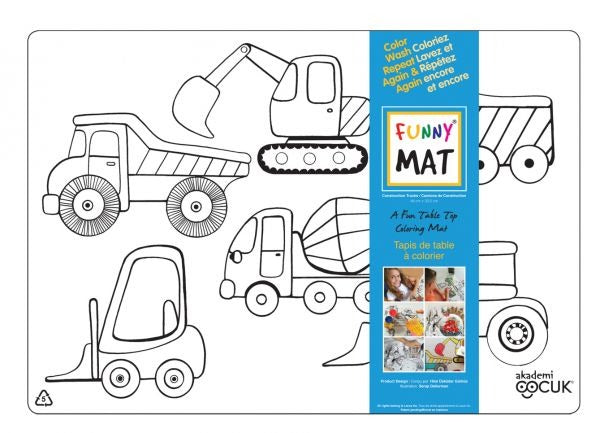 Funny Mat Placemat - Construction