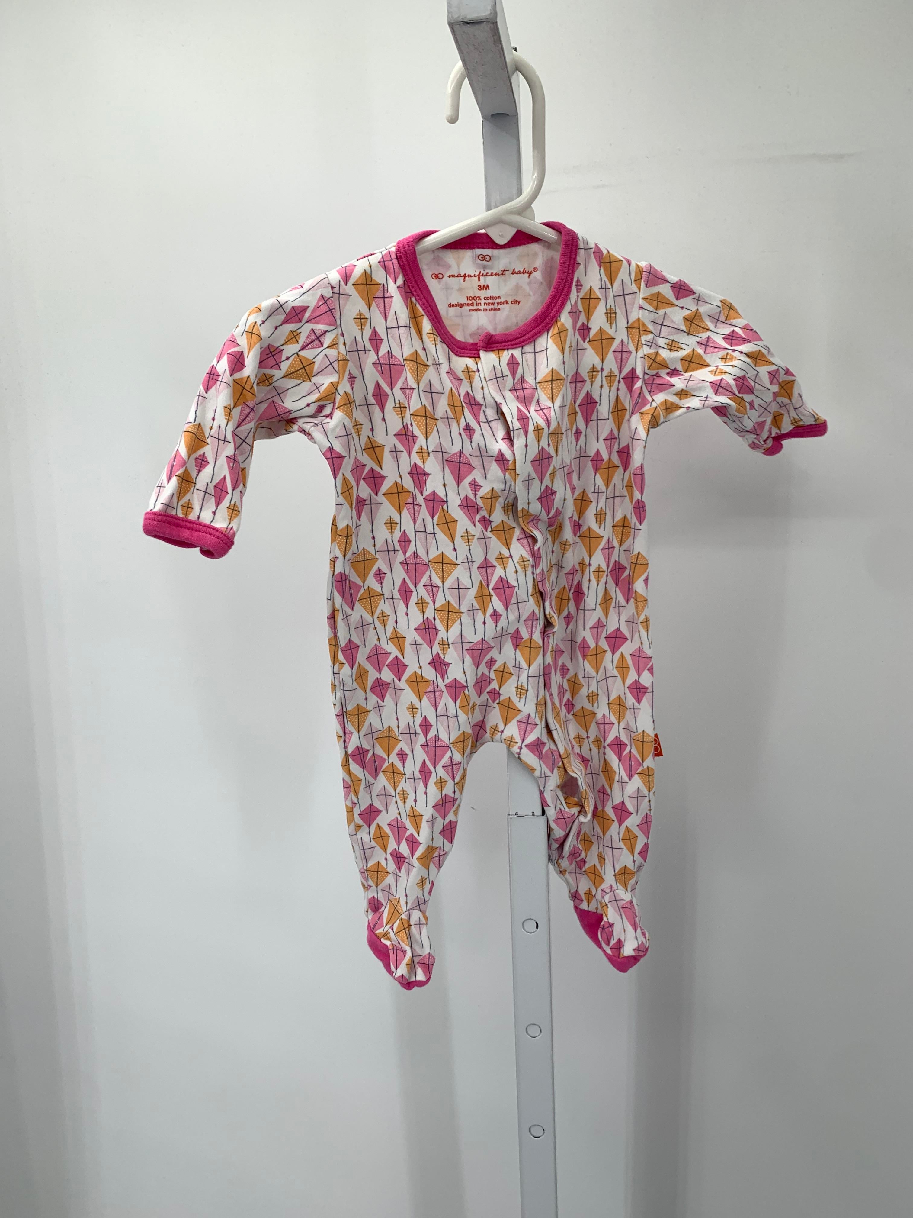 Size 3 Months Girls Long Slv. Romper