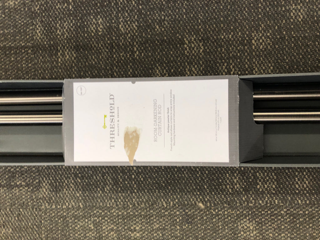 NIB THRESHOLD METAL ROOM-DARKENING CURTAIN ROD.