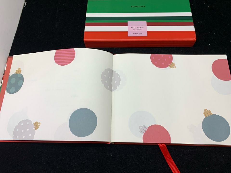 NEW KATE SPADE HOLIDAY MEMORY BOOK.