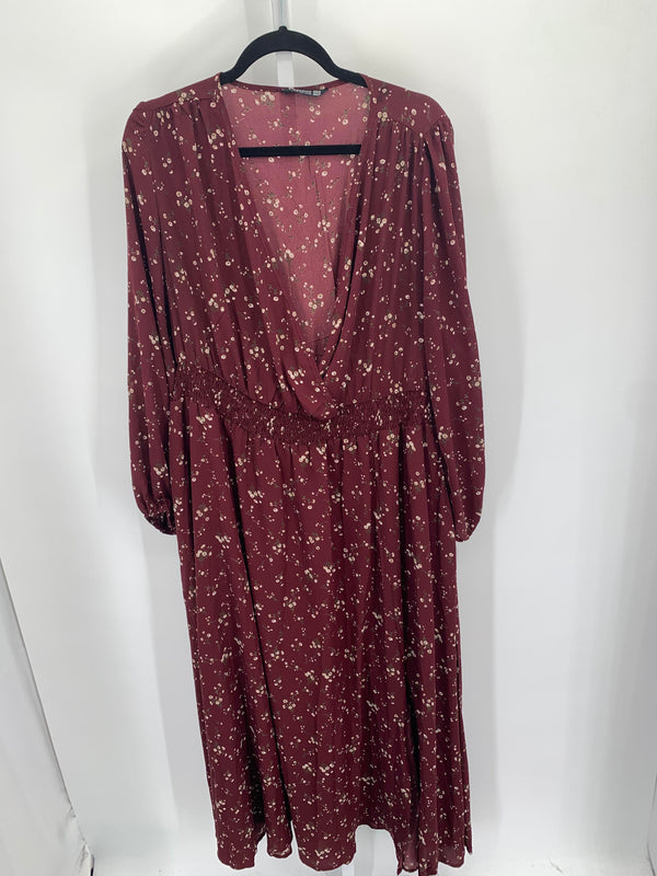 Size 18/20 W Womens Long Sleeve Dress