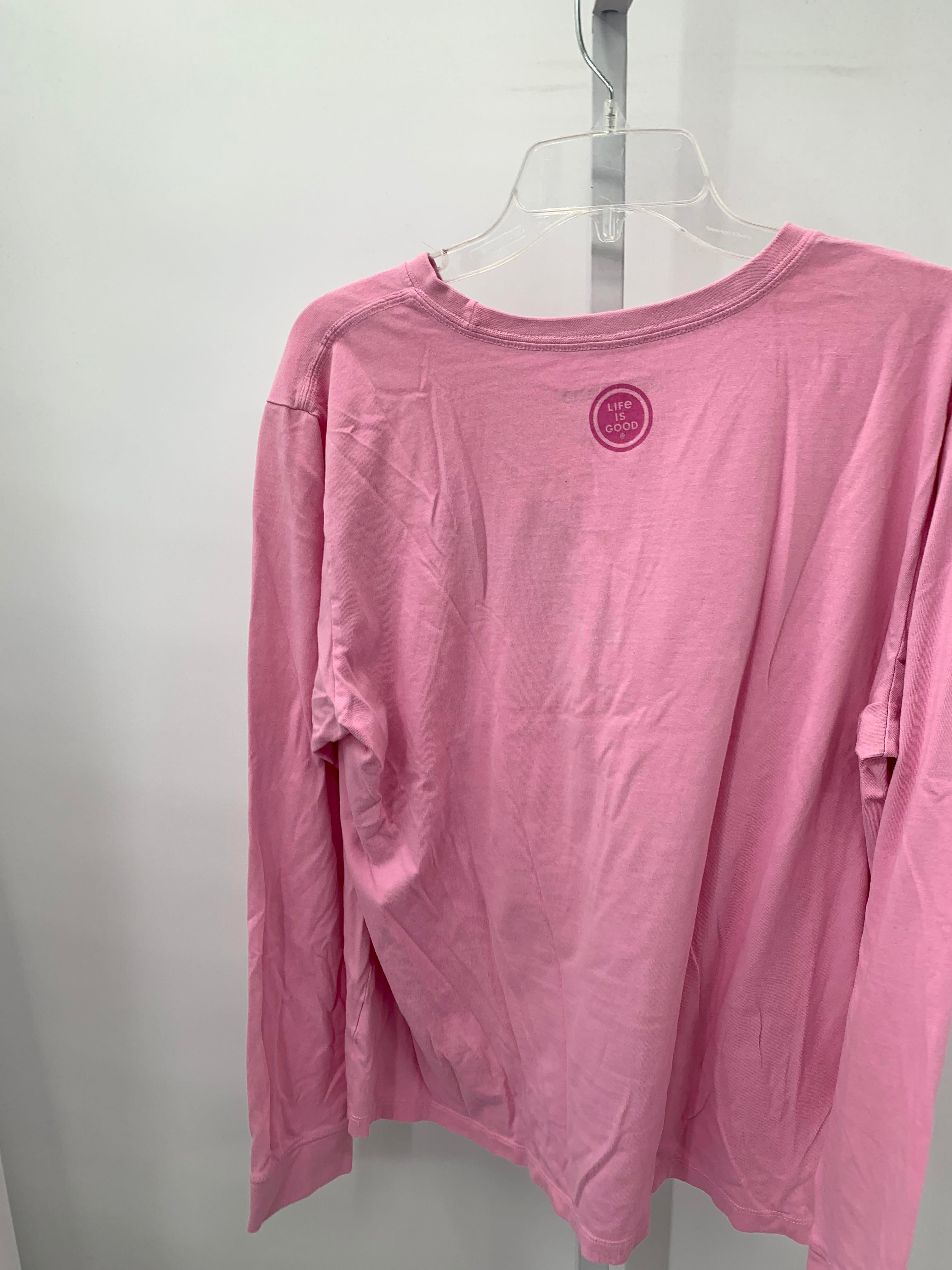 Life is Good Size Extra Large Misses Long Sleeve Shirt