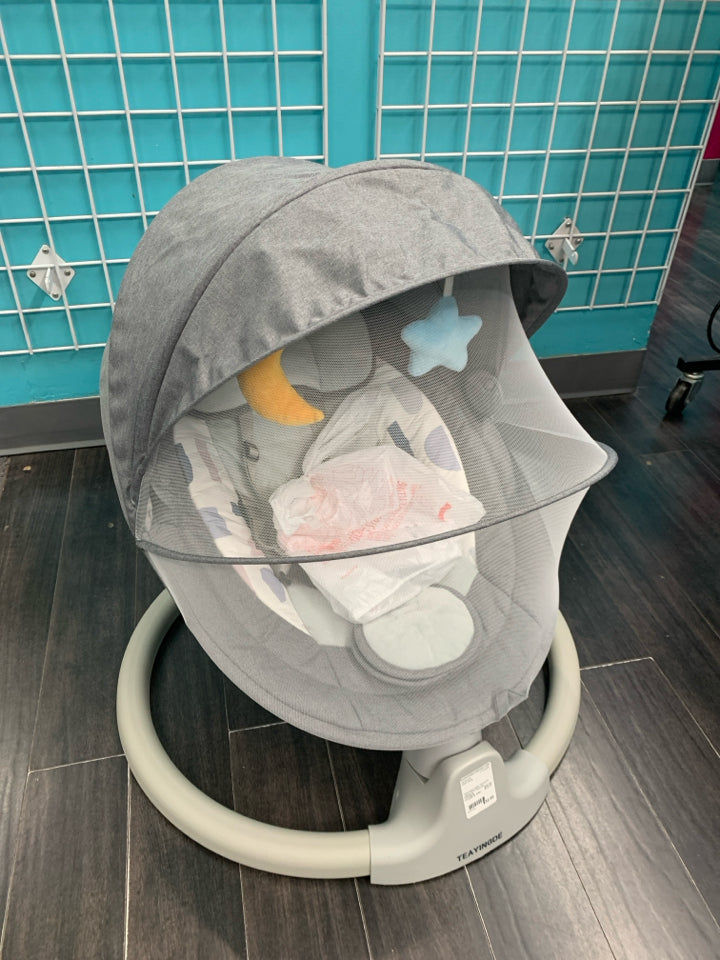 Teayingde Baby Swing for Infants APP Remote Bluetooth Control