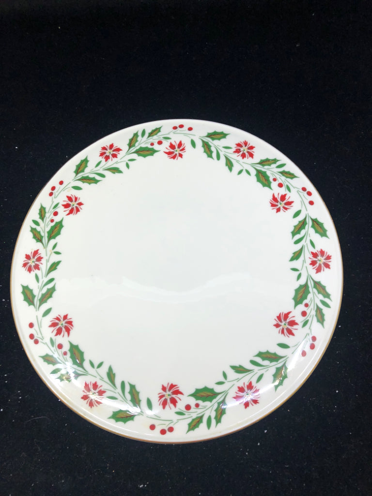 HOLLY AND POINSETTIA SERVING PLATE- ROYAL DOULTON.