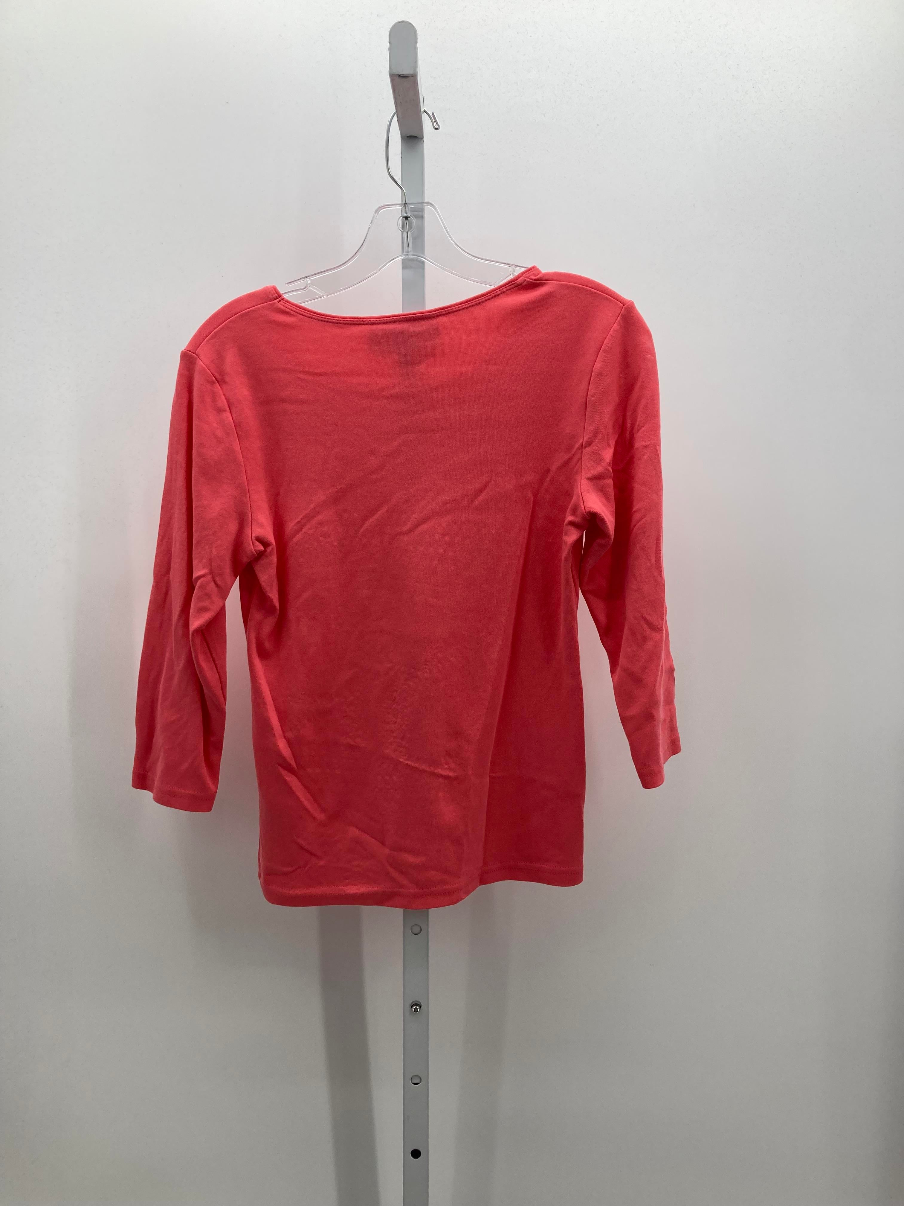 Karen Scott Size Small Petite Petite 3/4 Sleeve Shirt