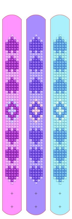 New - Diamond Dotz Dotzies Bracelets - Love Print