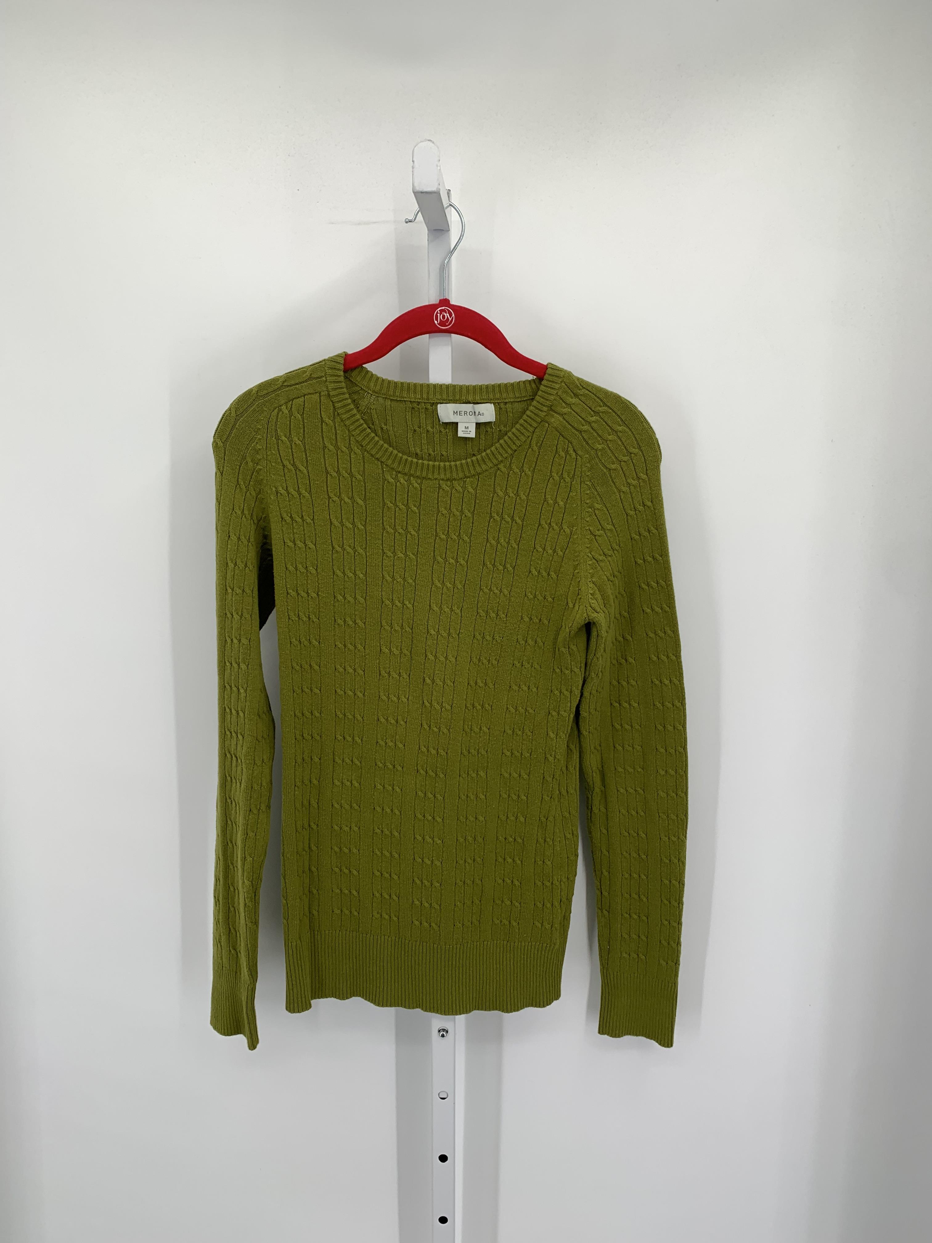 Merona Size Medium Misses Long Slv Sweater