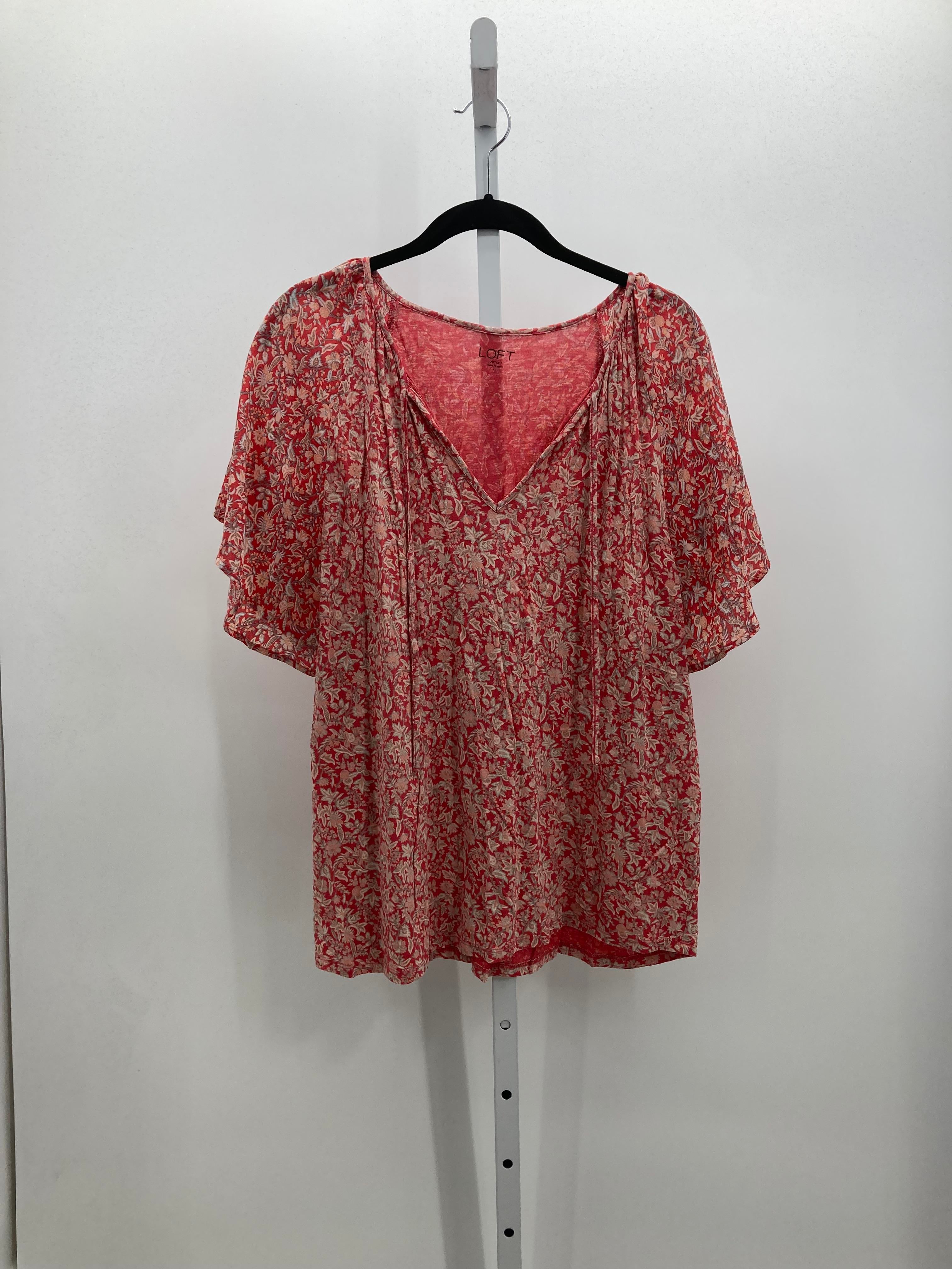 Loft Size Extra Large Misses Short Sleeve Shirt