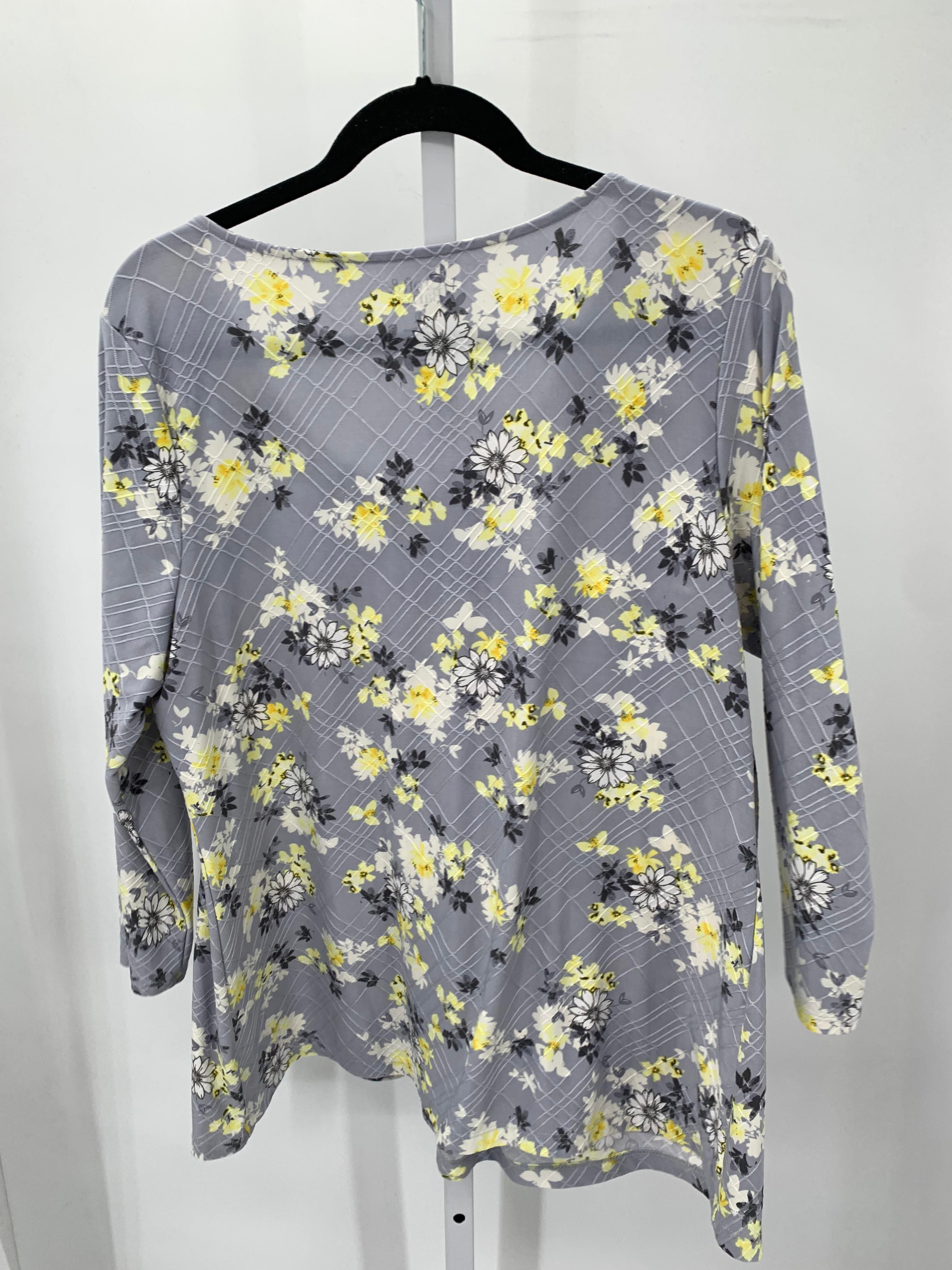 Croft & Barrow Size X Small Misses 3/4 Sleeve Shirt