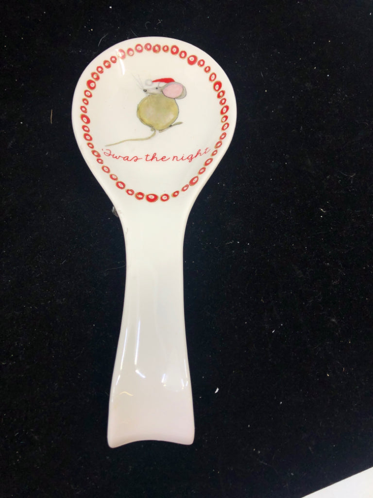 T'WAS THE NIGHT MOUSE SPOON REST.