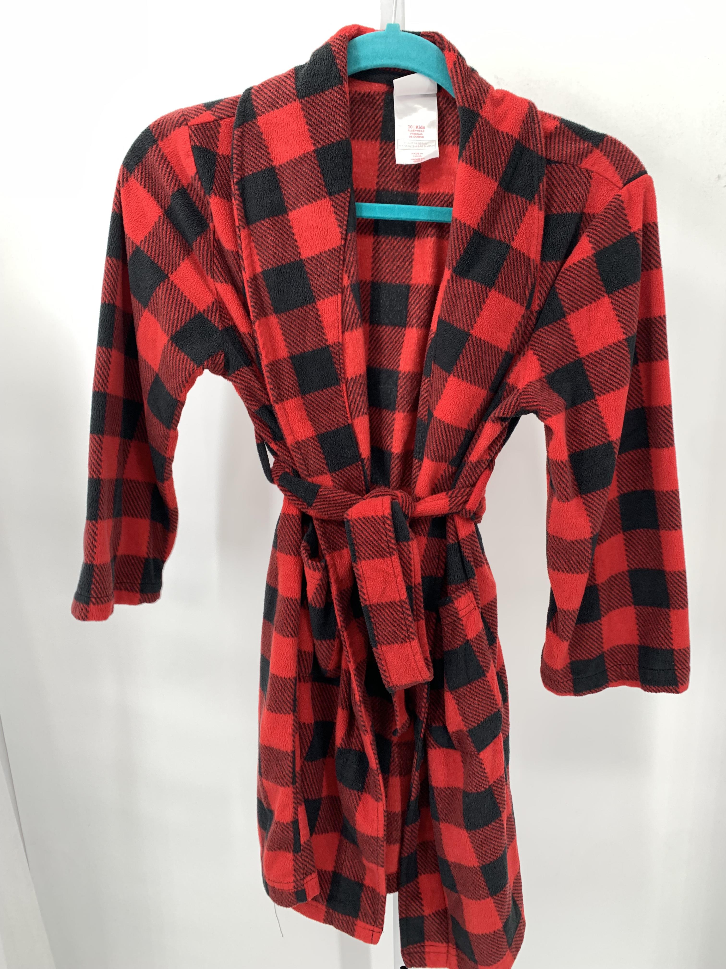 BLACK PLAID FLEECE.