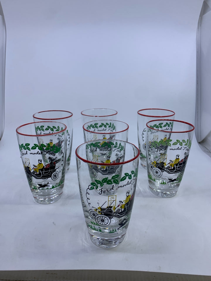 8 VTG FORD MODEL T 1908 GLASSES.