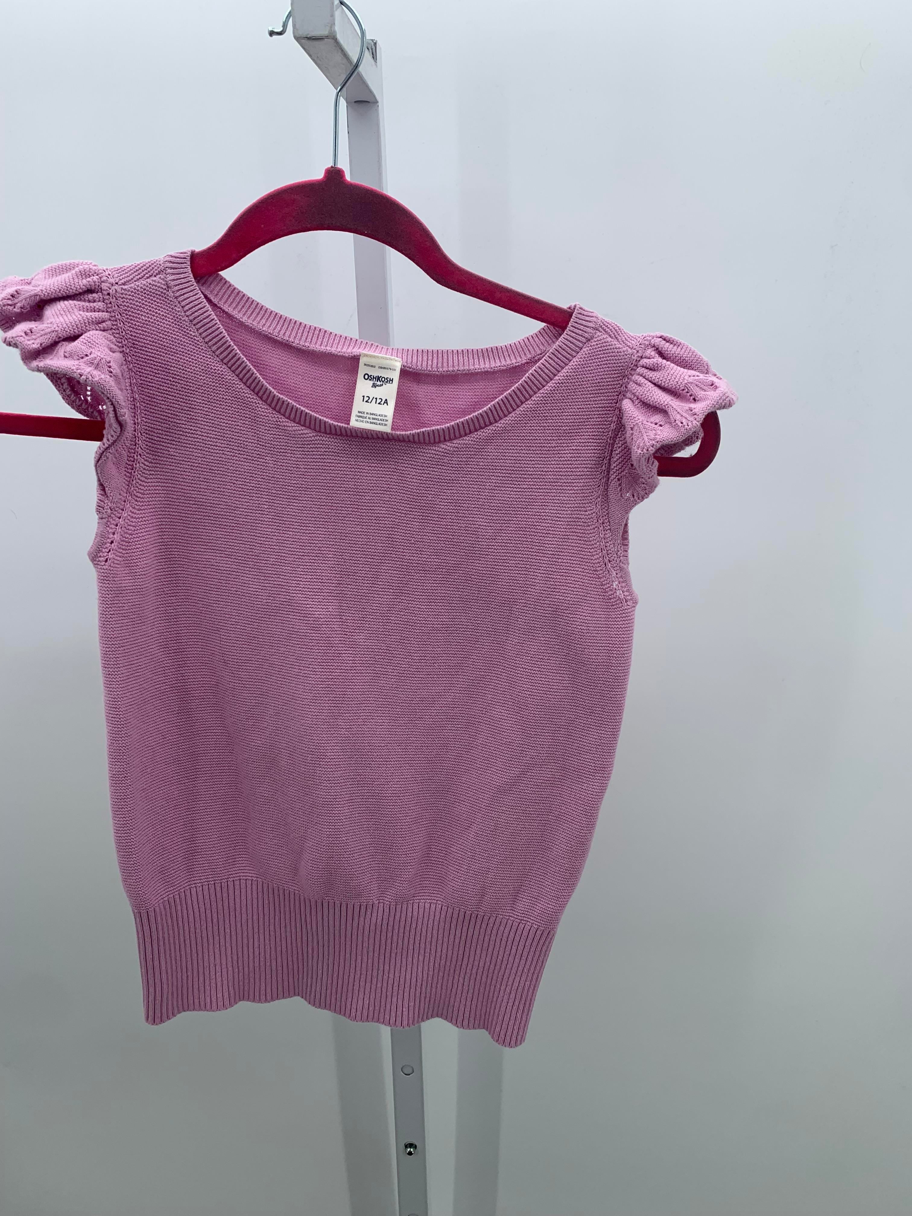 Osh Kosh Purple Size 12 Girls Short Sleeve Shirt
