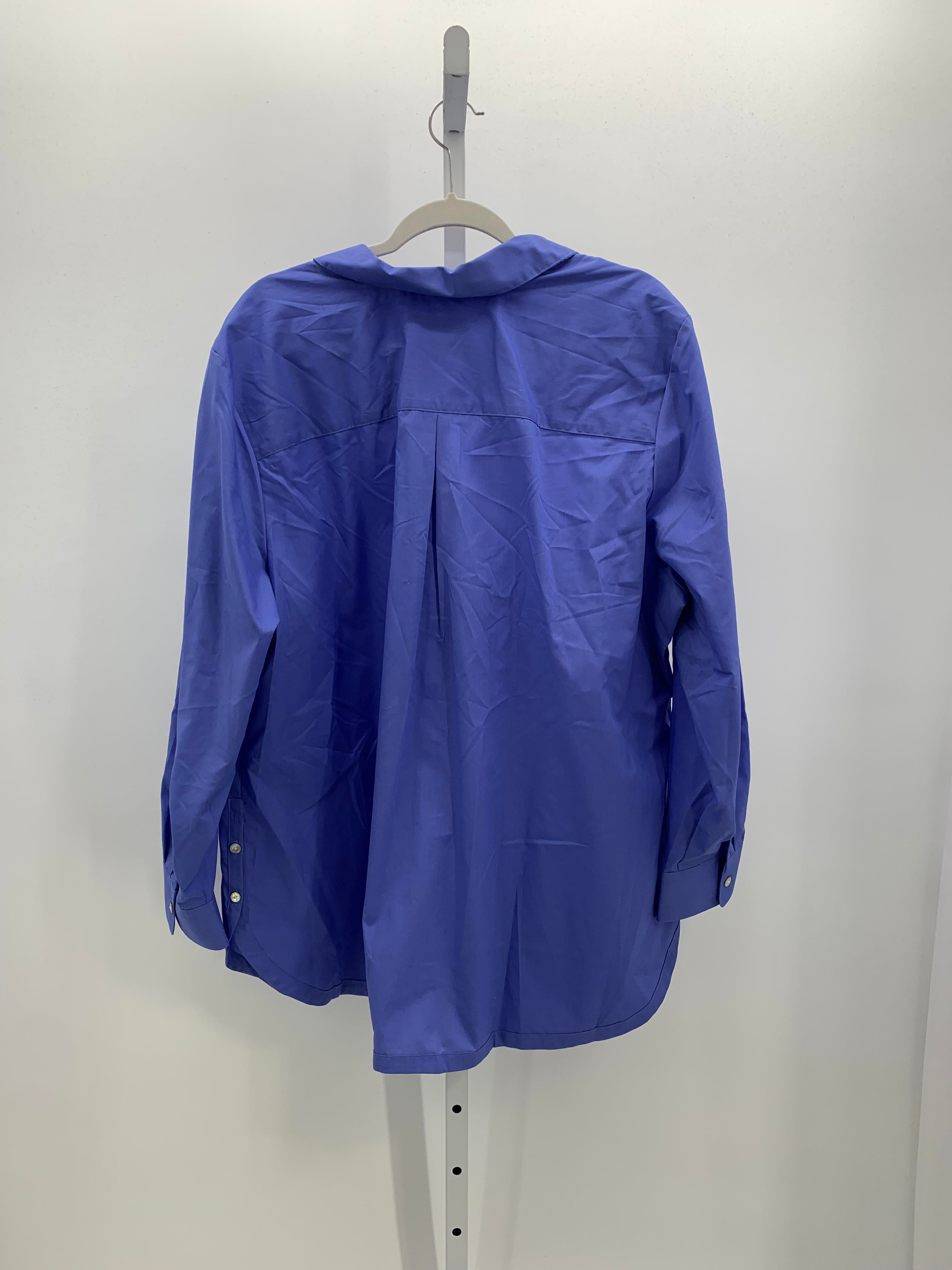 Appleseeds Size 22 W Womens Long Sleeve Shirt