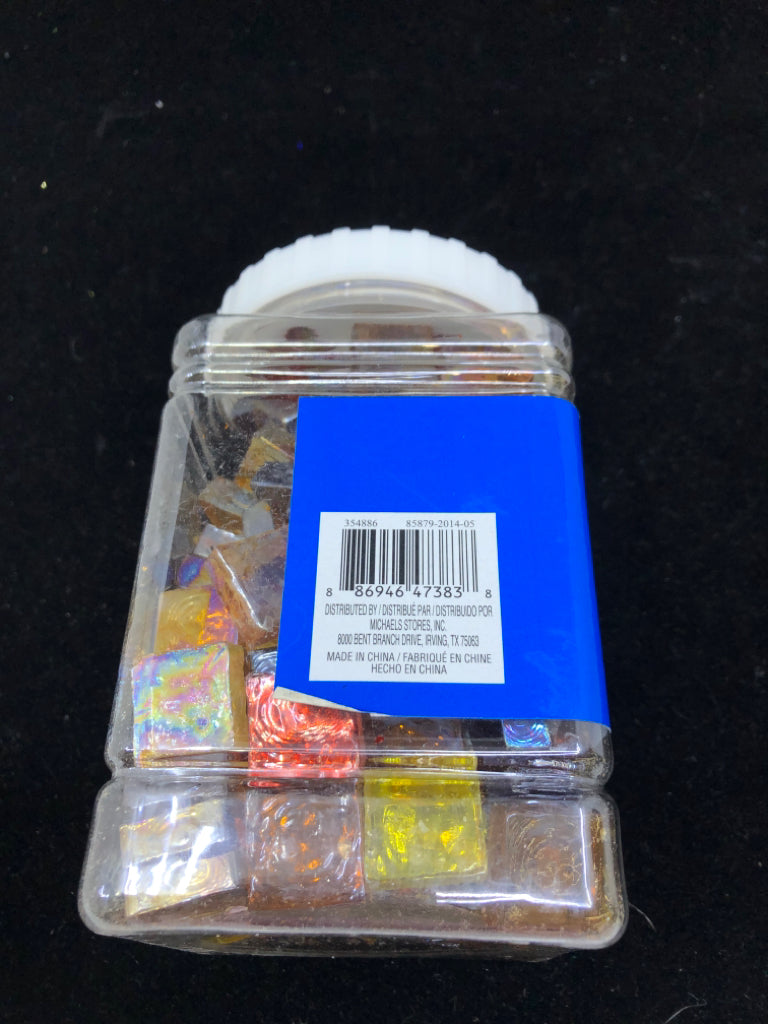 NIB MOSAIC GLASS TILES.